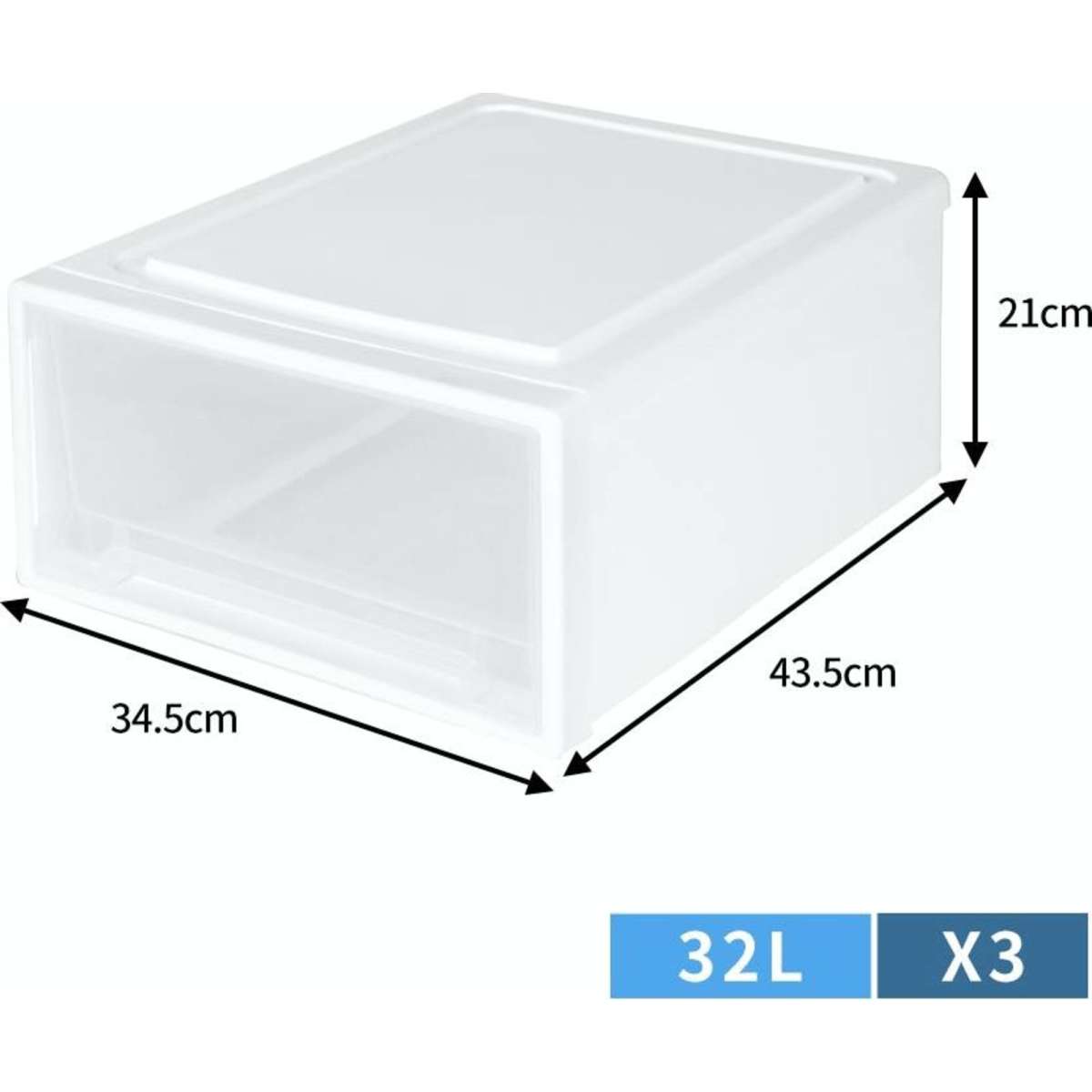 Traderight Group Storage Drawers Large Stackable Containers Box