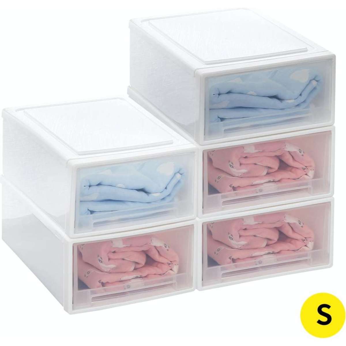 Traderight 5x Storage Drawers Boxes Cabinet Cloth Shoes Toy Organiser ...