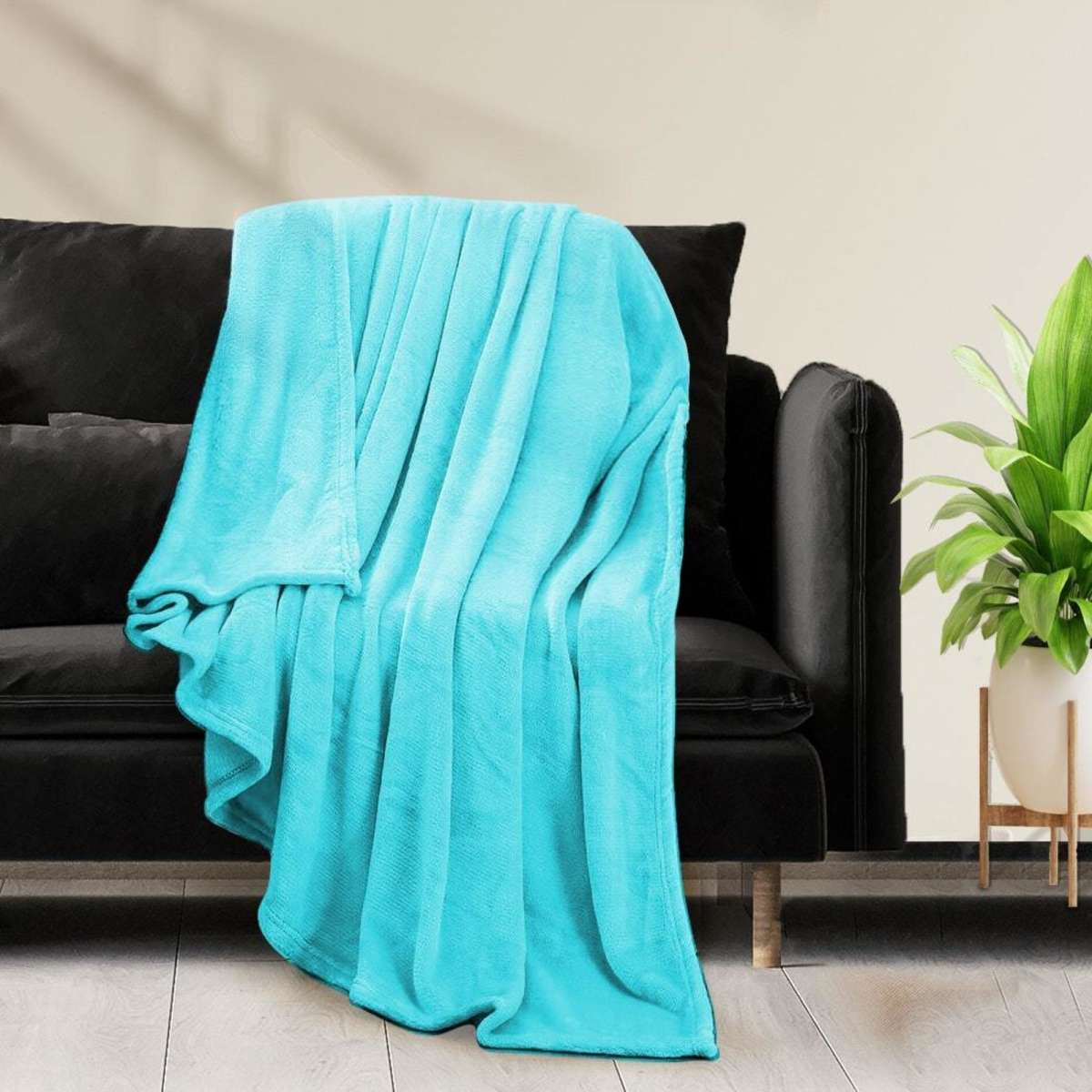 DreamZ 320GSM 220x160cm Ultra Soft Mink Blanket Warm Throw in Teal