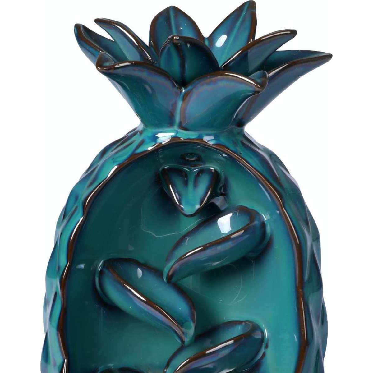 Traderight Incense Burner Pineapple Waterfall Smoke Backflow Ceramic