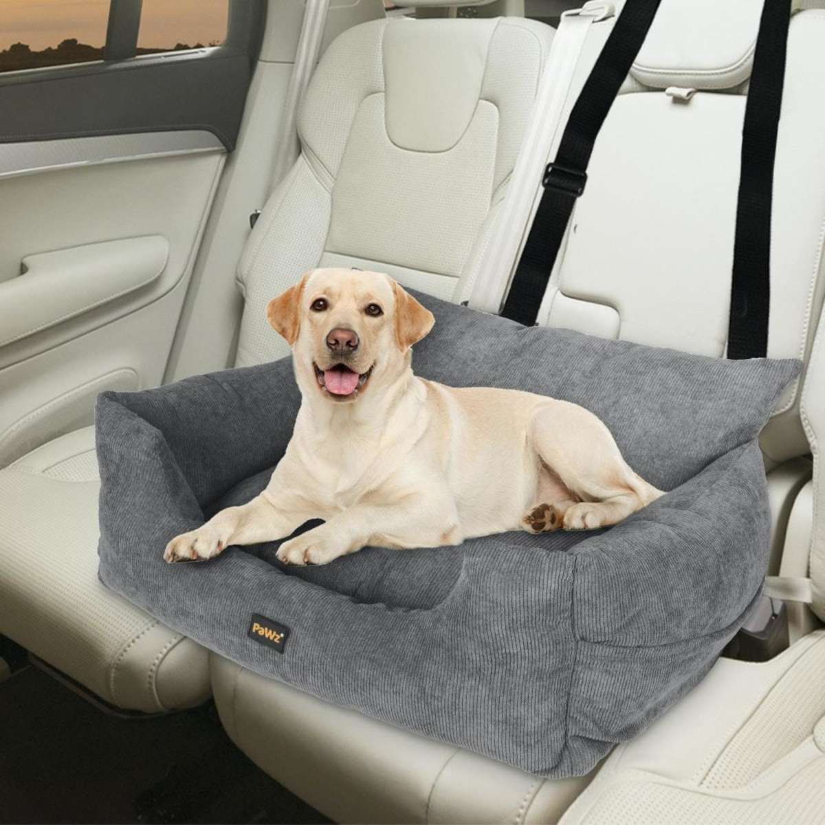 PaWz Pet Car Booster Seat Dog Protector Portable Travel Bed Removable ...