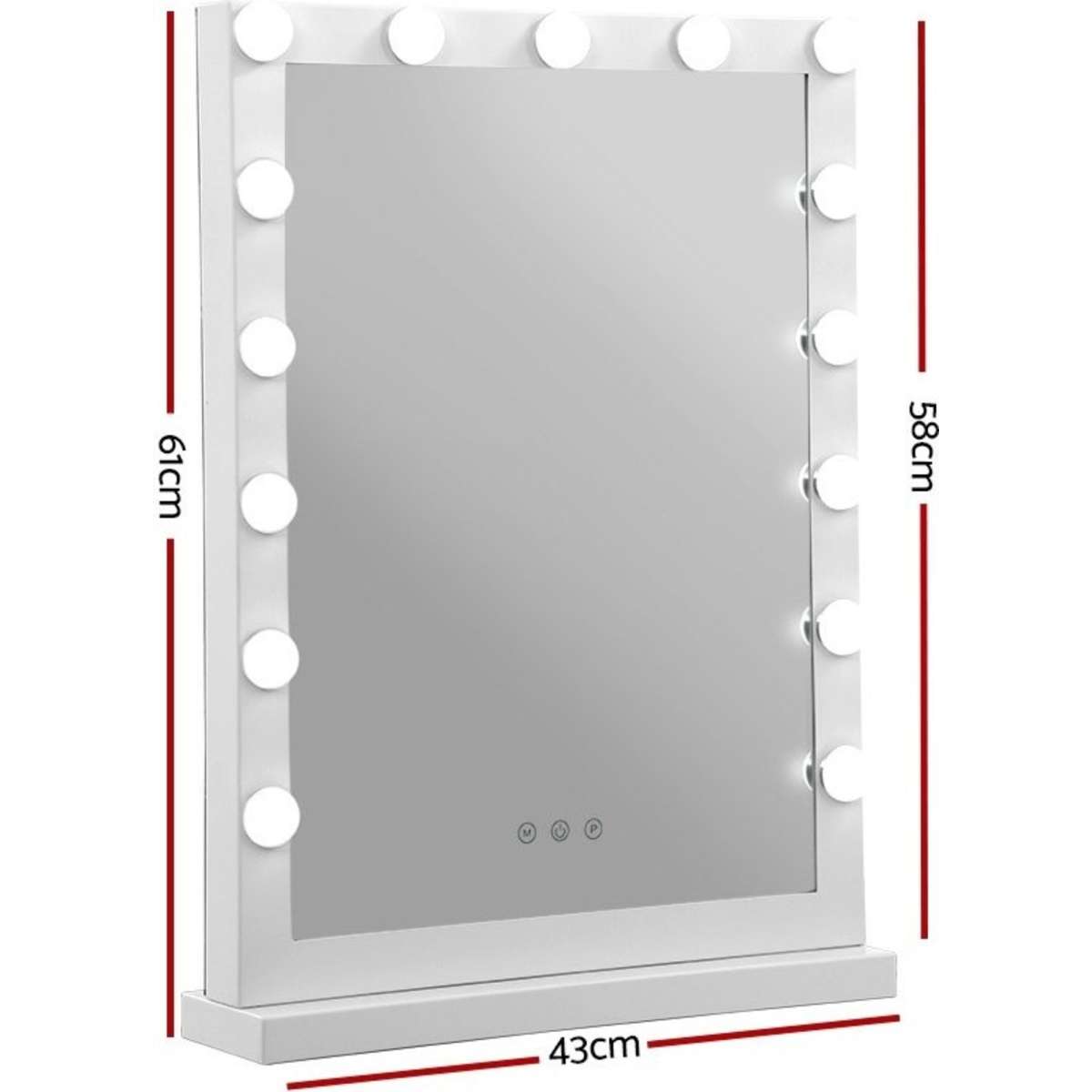 Embellir Makeup Mirror Hollywood with Light Frame Vanity Dimmable Wall