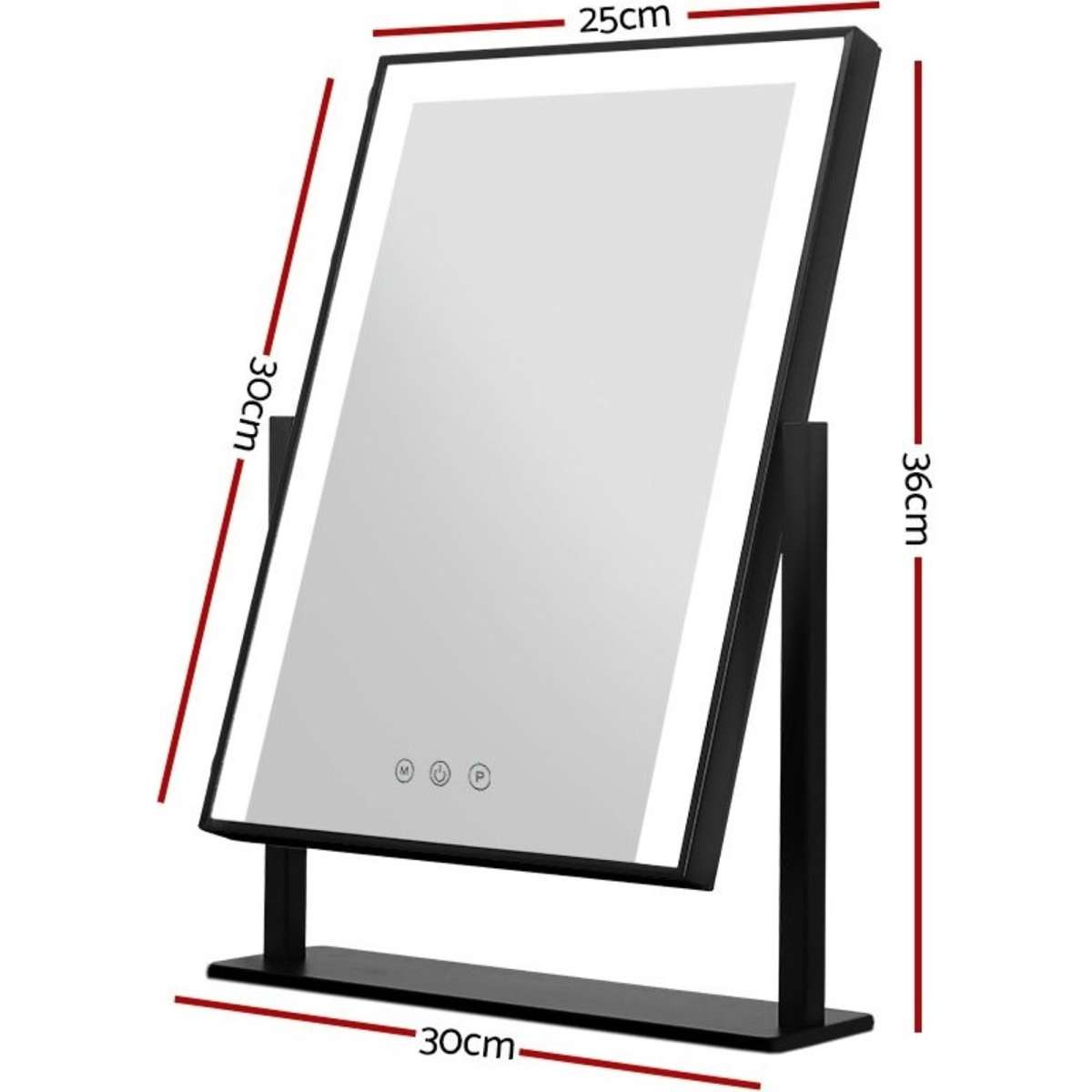 Embellir Makeup Mirror 25x30cm with Led light Lighted Standing Mirrors