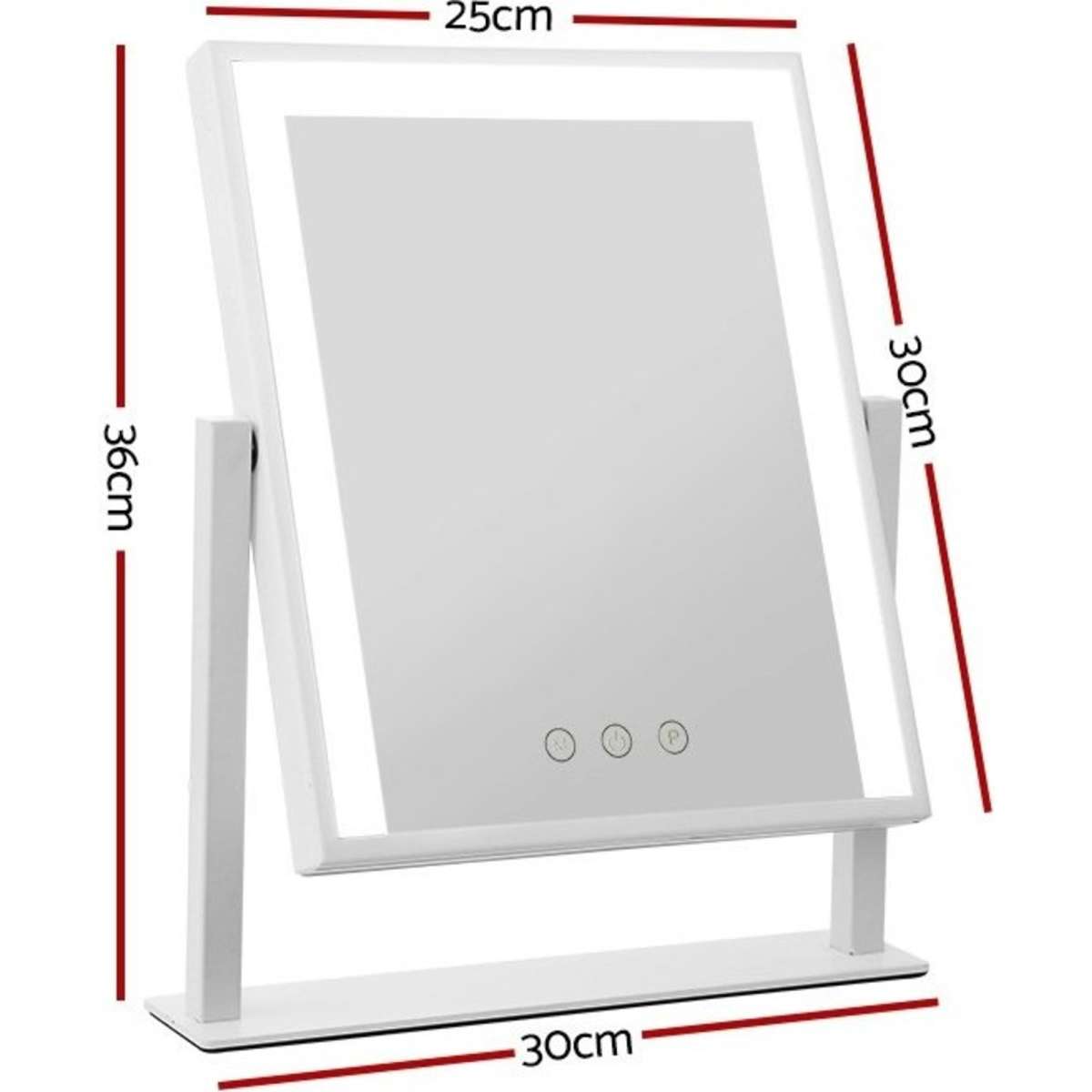 Embellir Makeup Mirror 25x30cm with Led light Lighted Standing Mirrors