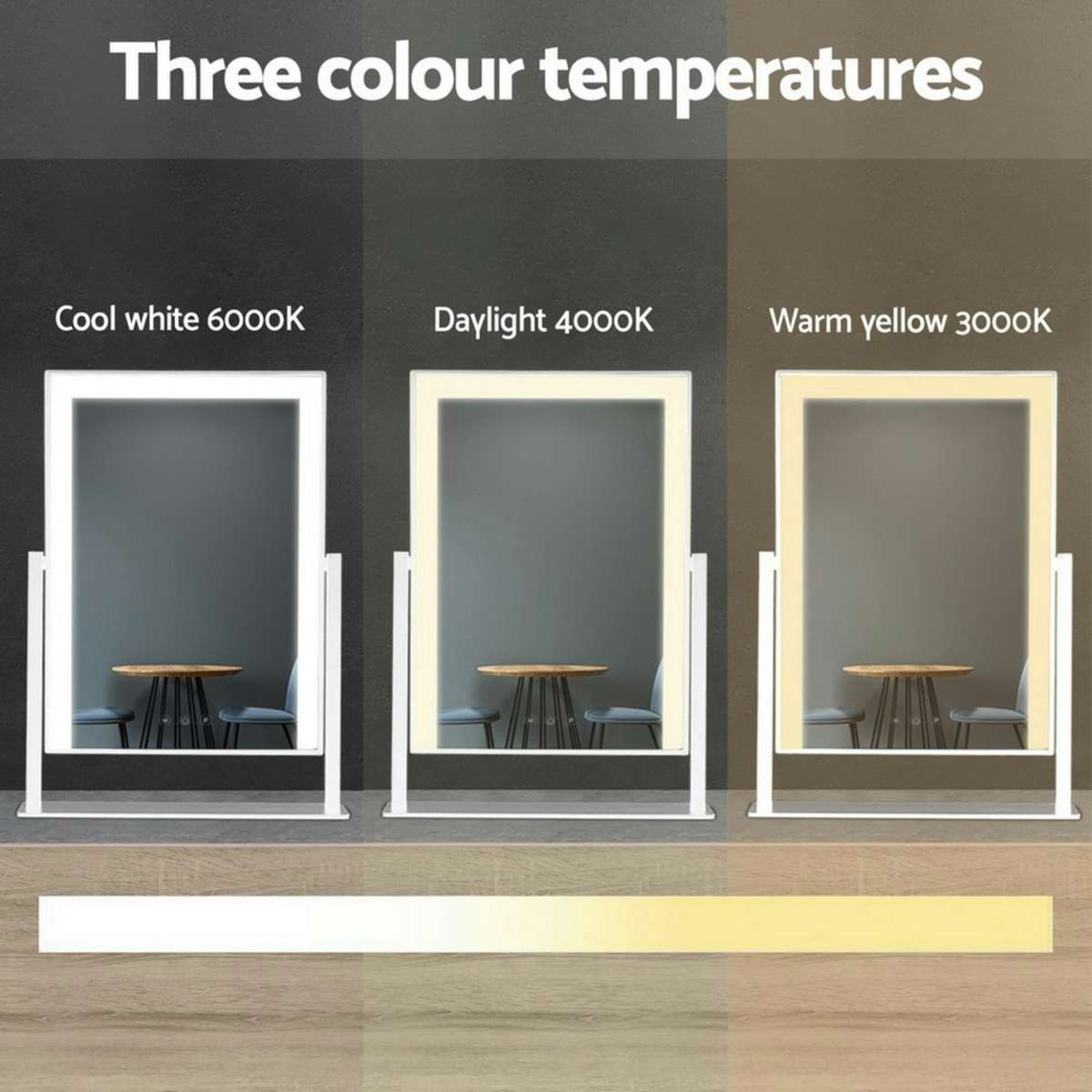 Embellir Hollywood Makeup Mirror with Dimmable Bulb Lighted Dressing