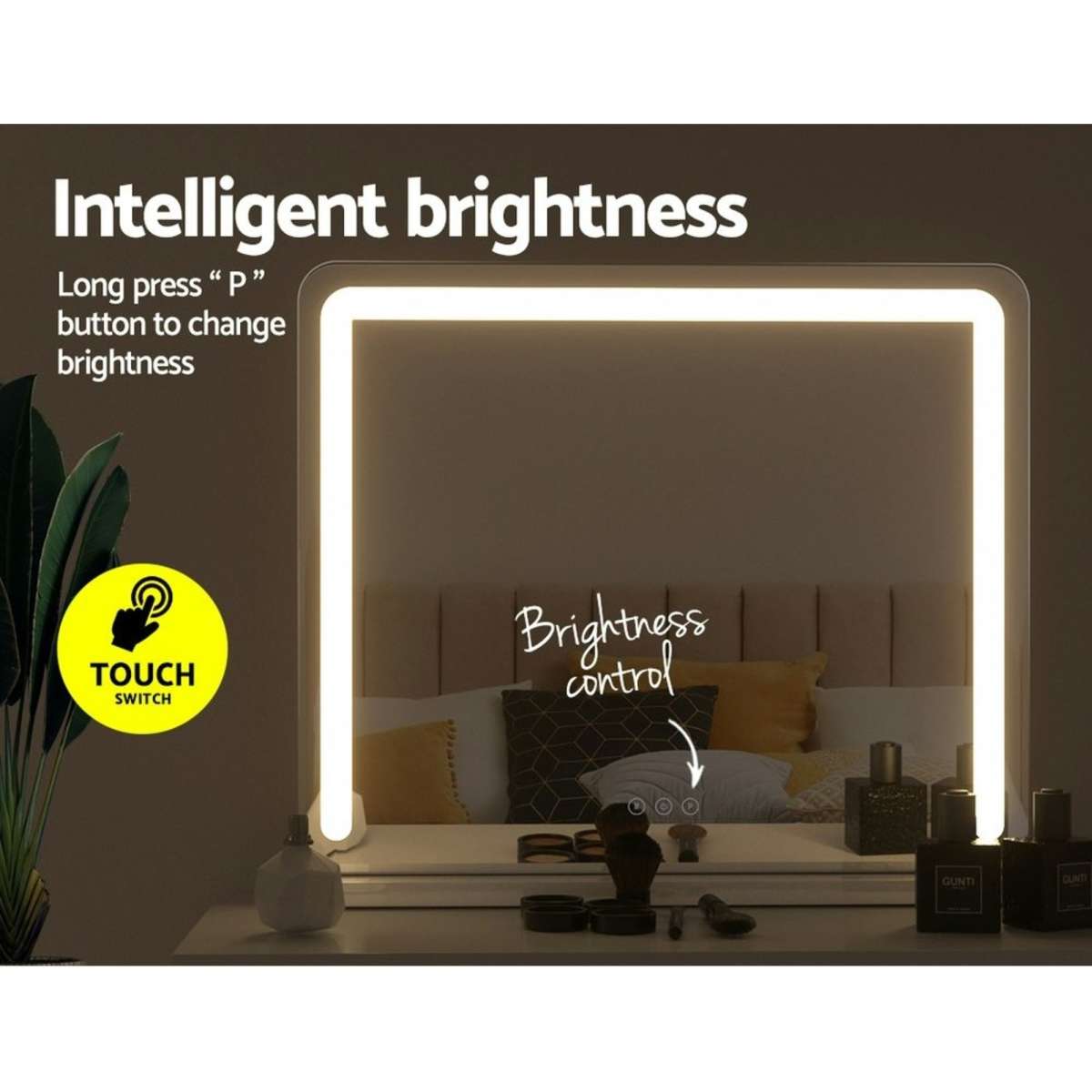 Embellir Makeup Mirror With Light Hollywood Vanity LED Mirrors White