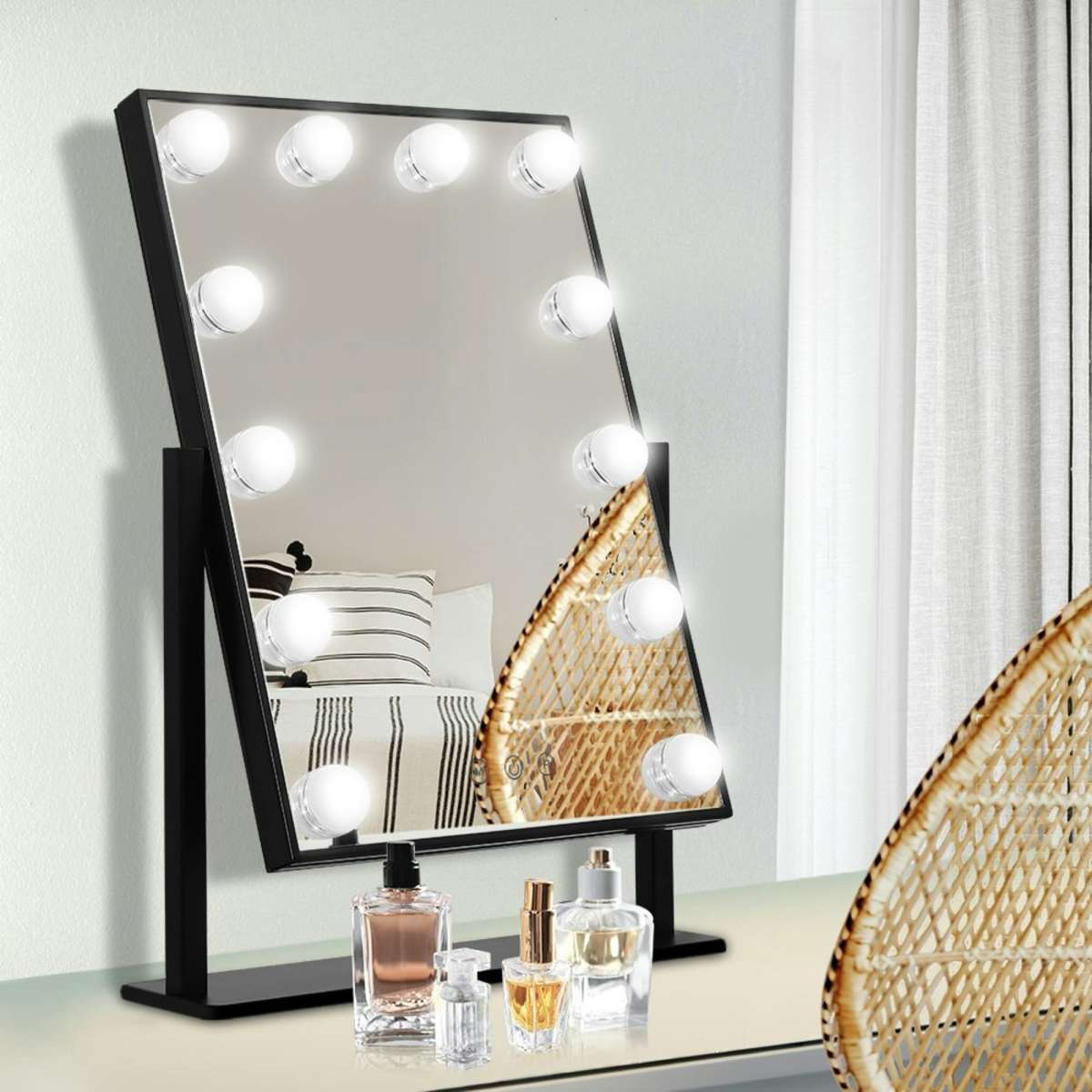 Embellir Makeup Mirror Hollywood with Light Round 360Â° Rotation