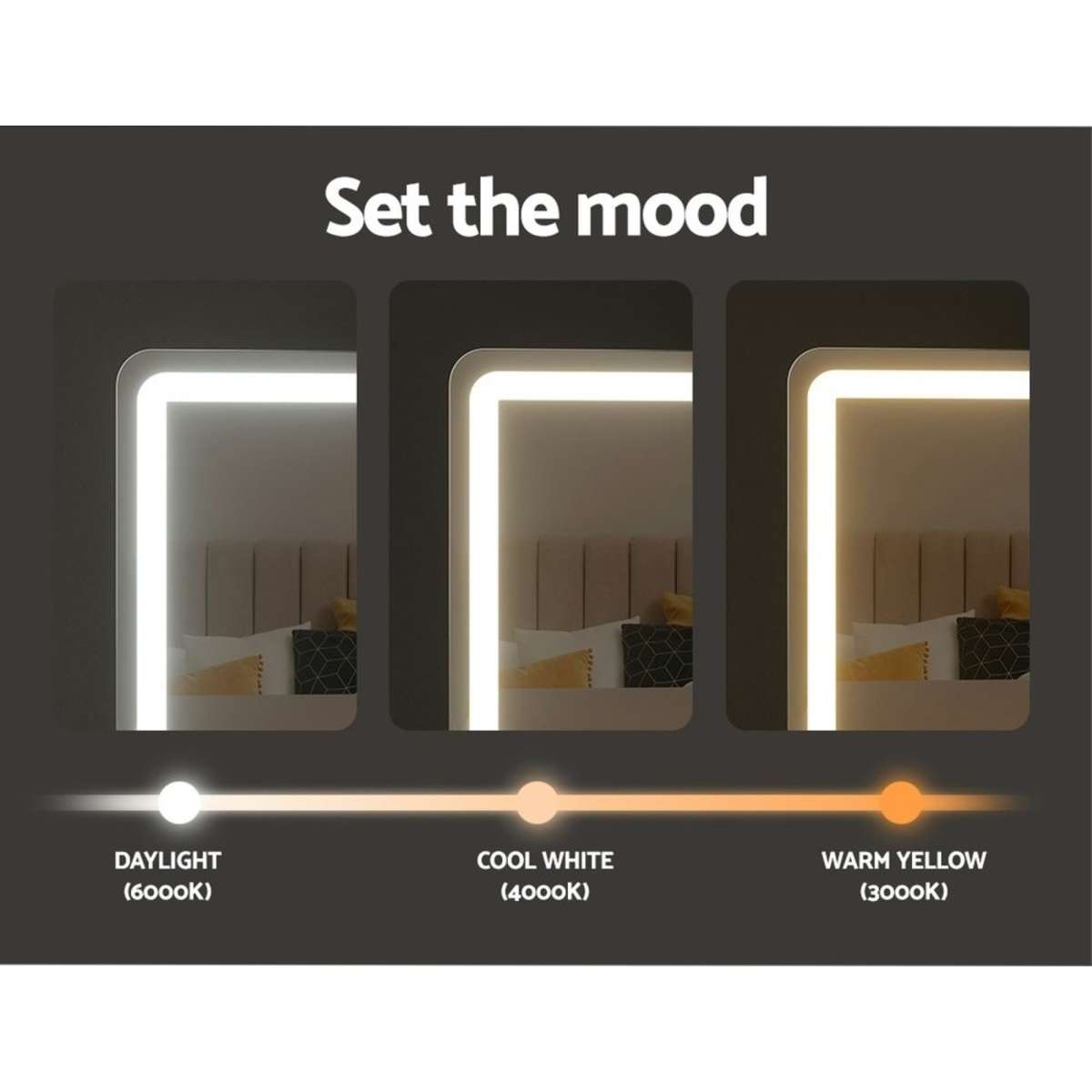Embellir Makeup Mirror with Lights Hollywood Vanity LED Mirrors White