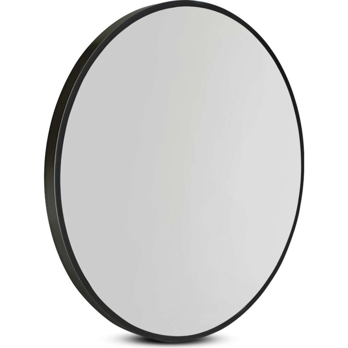 Embellir Wall Mirror Makeup 90cm Home Decor Framed Mirrors Bathroom Round Black Woolworths