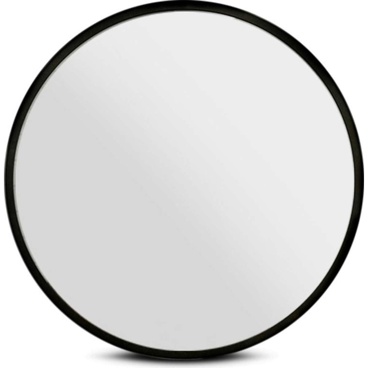 Embellir Wall Mirror Makeup 90cm Home Decor Framed Mirrors Bathroom Round Black Woolworths