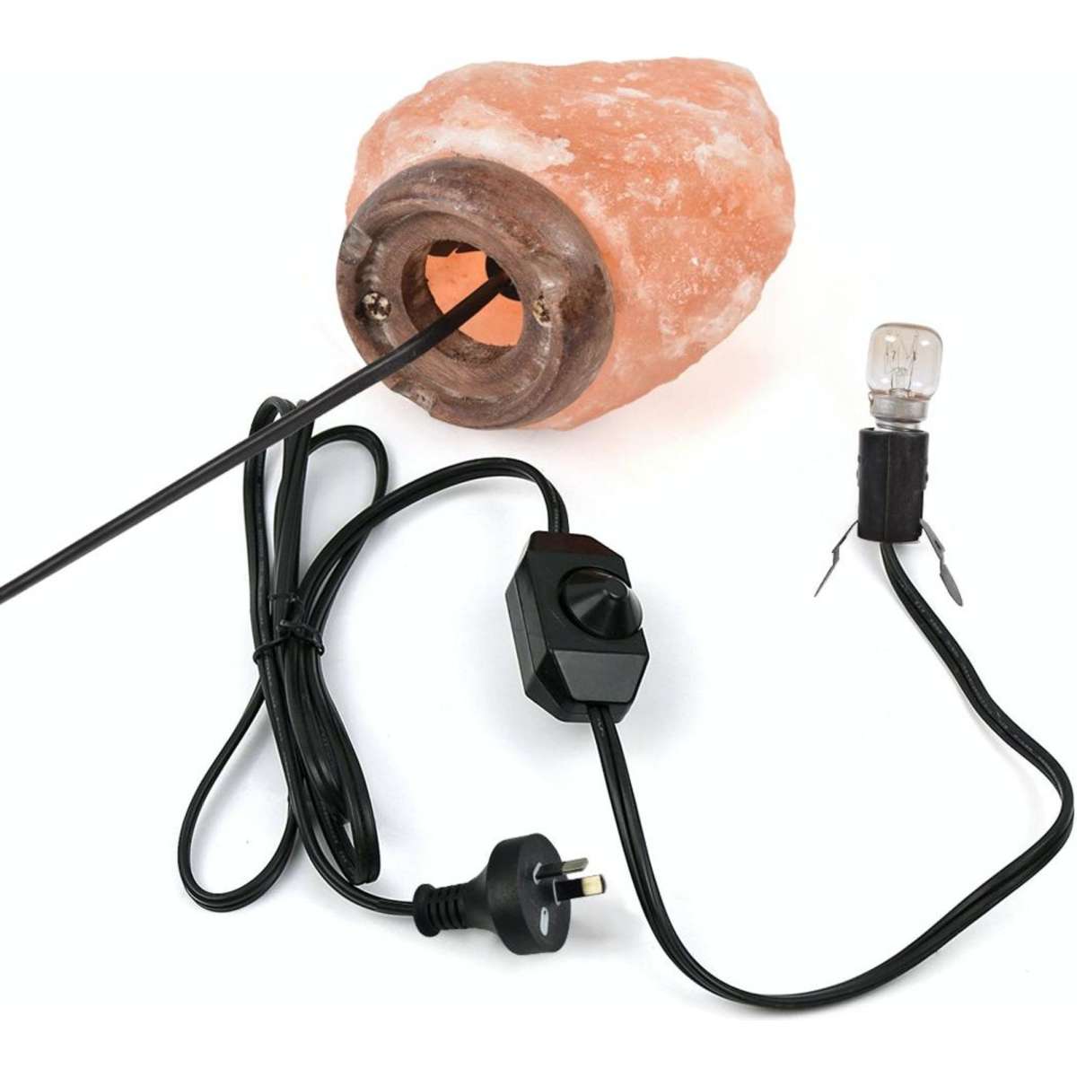 Emitto 23 kg Himalayan Salt Lamp Rock Crystal Natural Light Dimmer