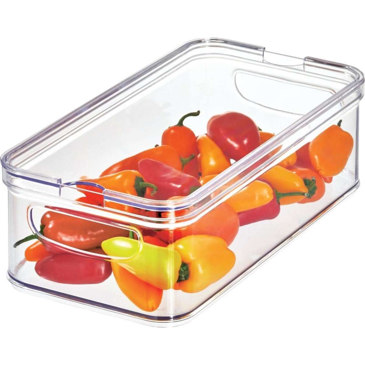 iDesign Crisp Stacking Bin with Lid Woolworths