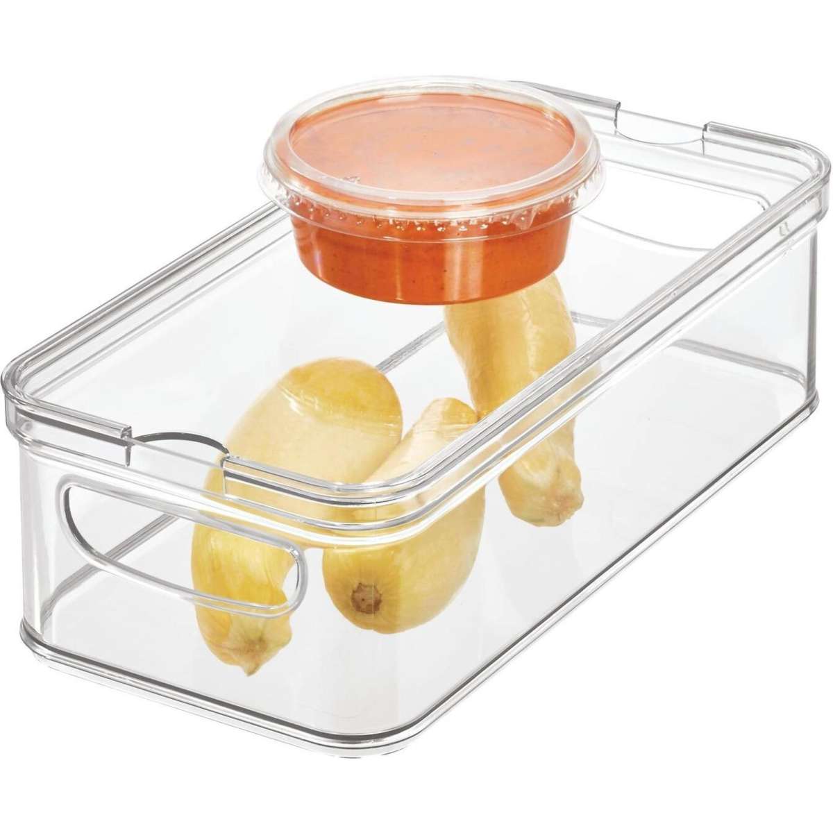 iDesign Crisp Stacking Bin with Lid Woolworths