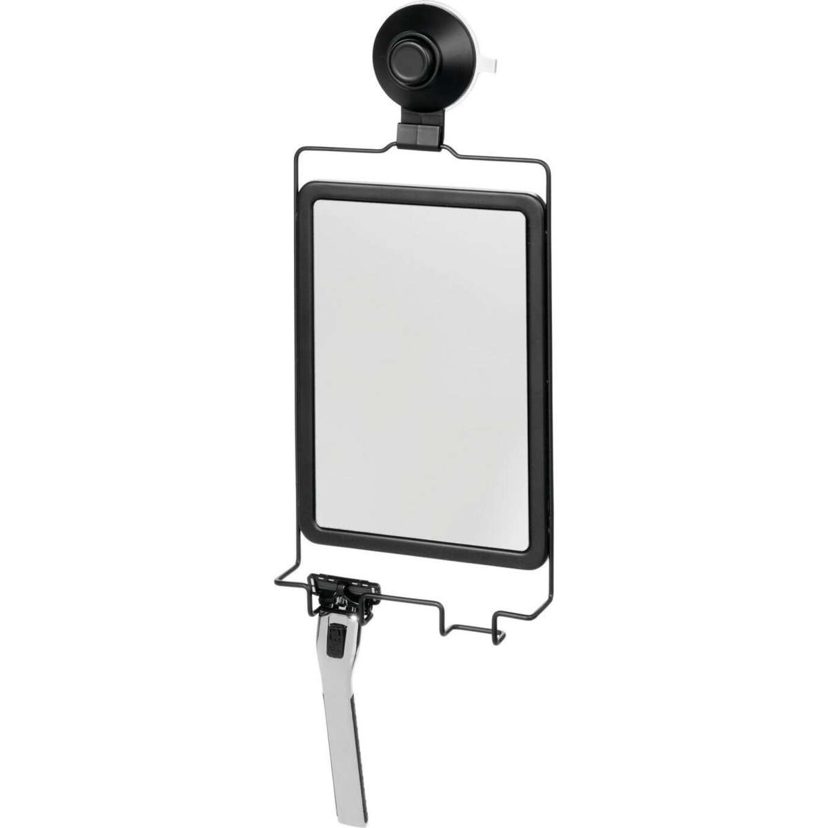 iDesign Everett Anti Fog Mirror Black Woolworths