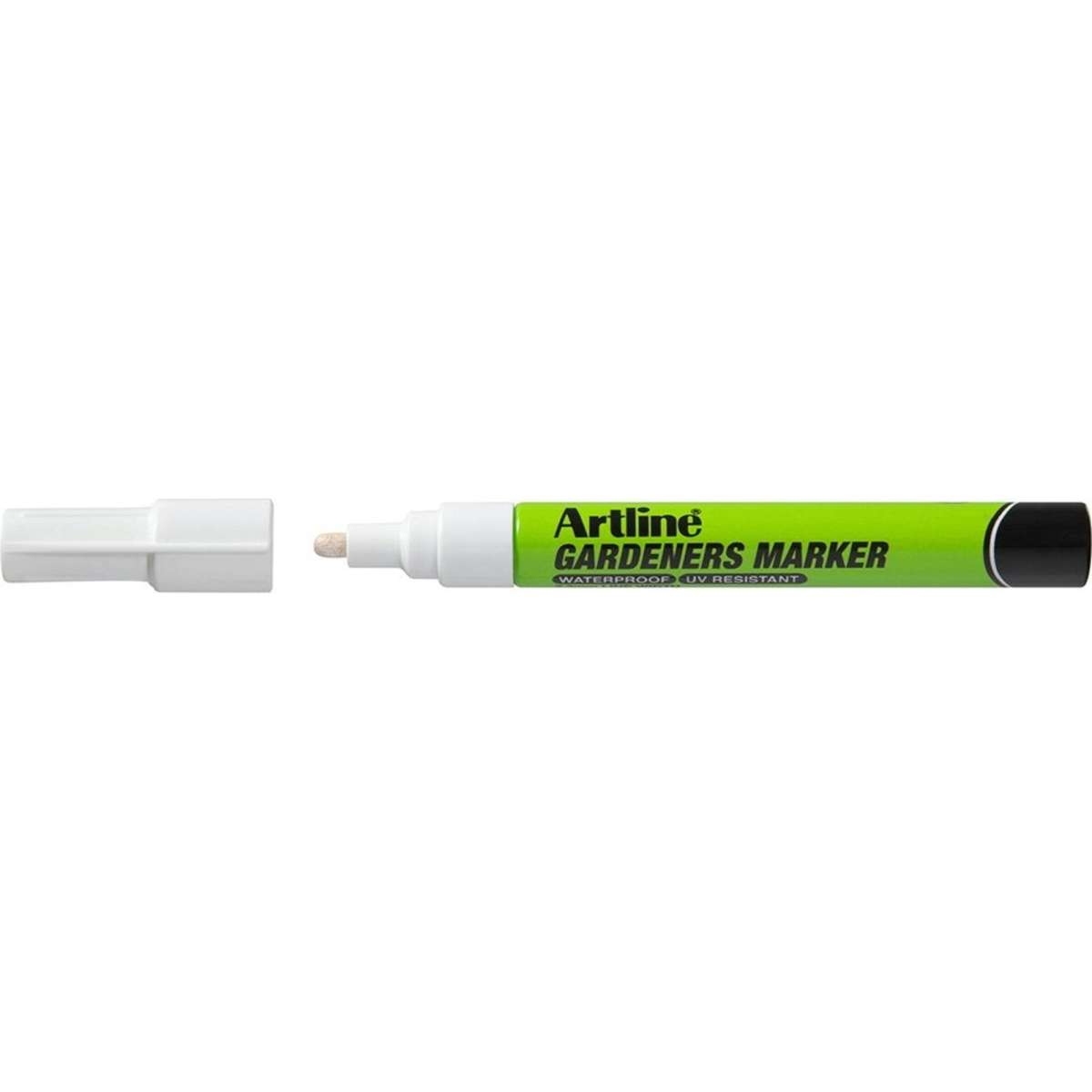 Artline Gardeners Permanent Marker Fade Resistant White Hs 12PK