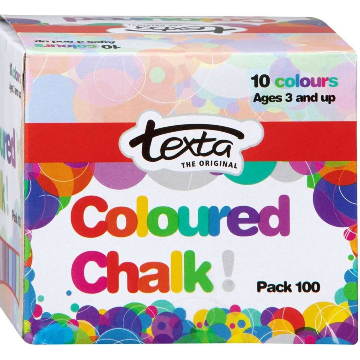 Texta Coloured Chalk 100pc Woolworths