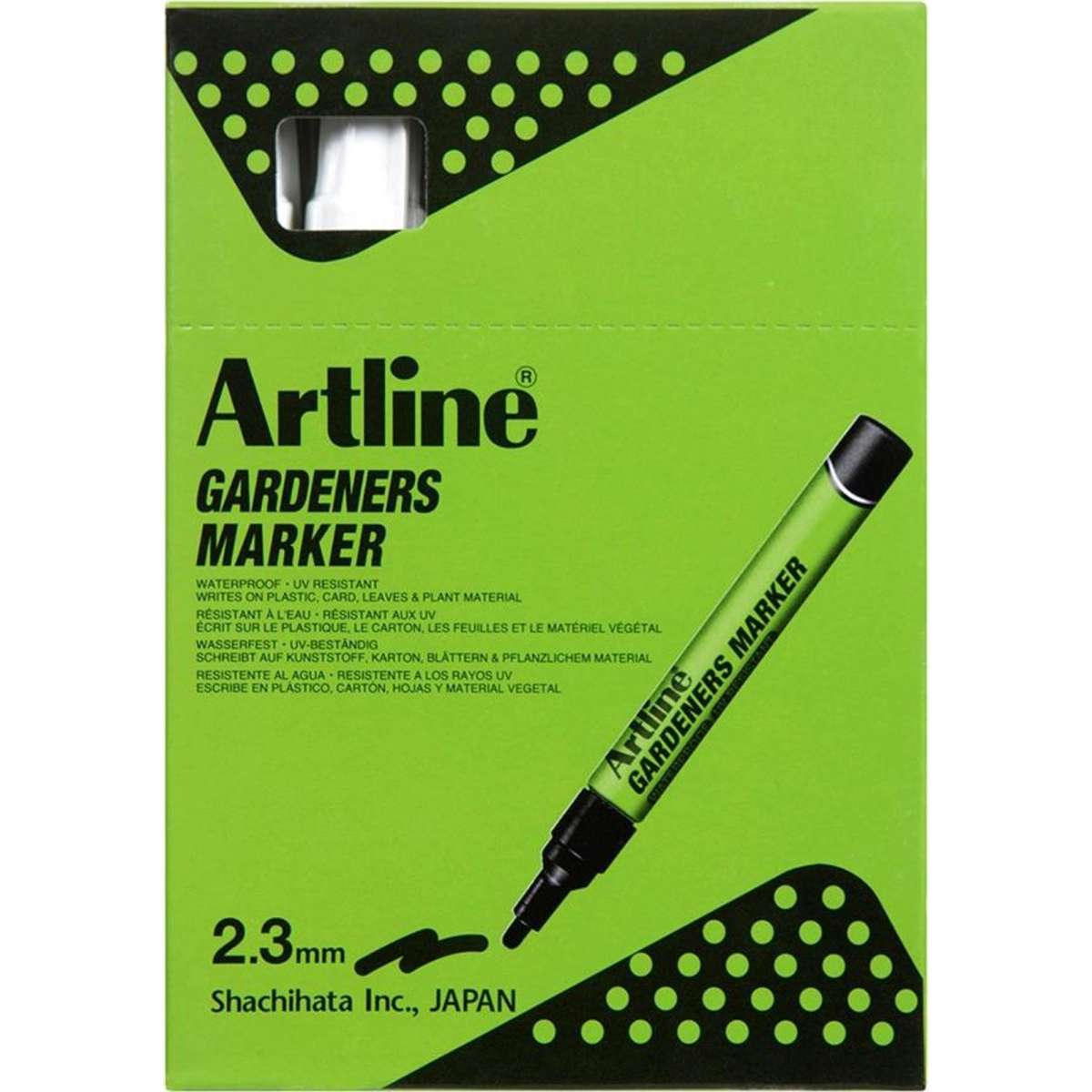 Artline Gardeners Permanent Marker Fade Resistant White 12PK Woolworths