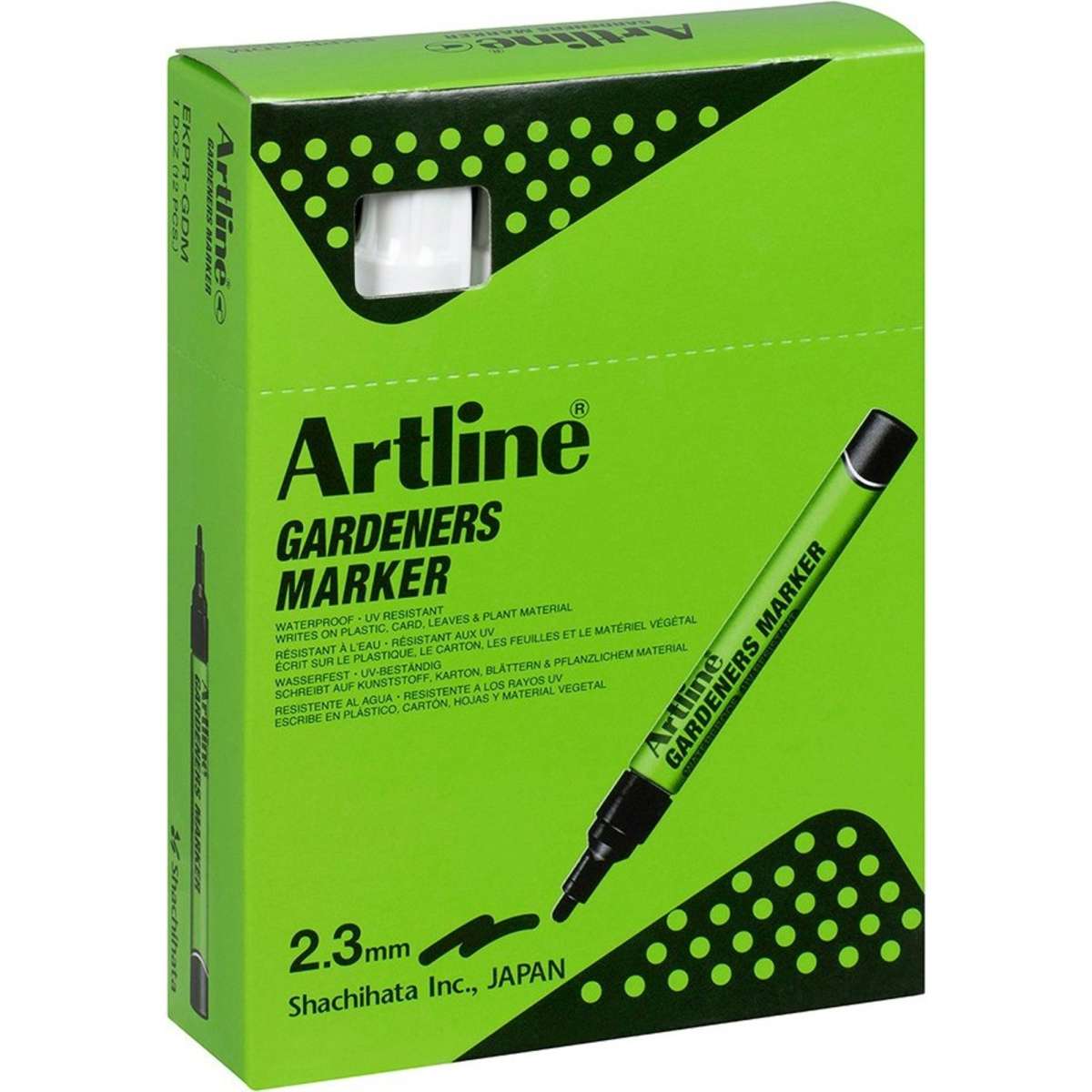 Artline Gardeners Permanent Marker Fade Resistant White 12PK Woolworths
