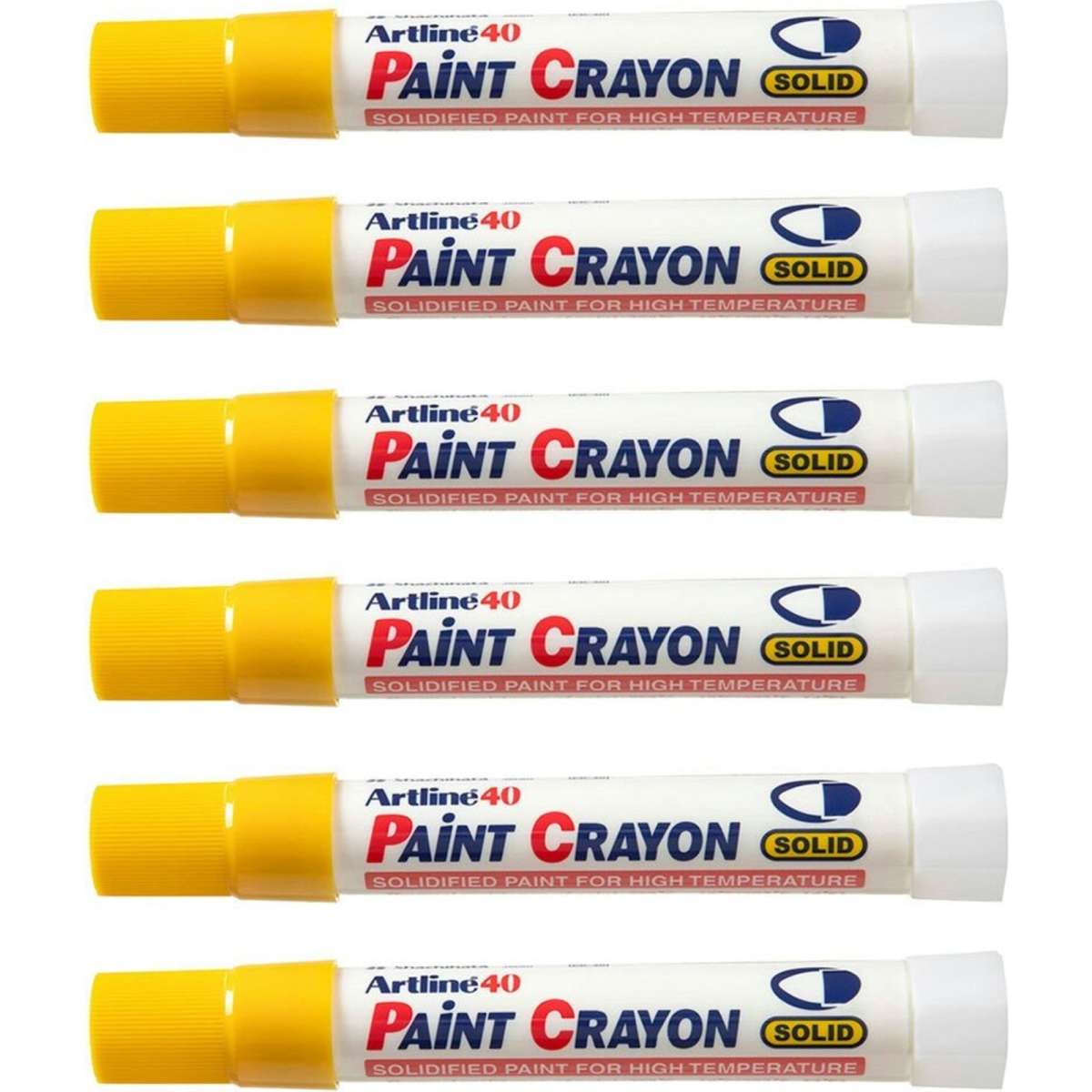 Artline 40 Permanent Paint Crayon High Temperature Yellow 12PK