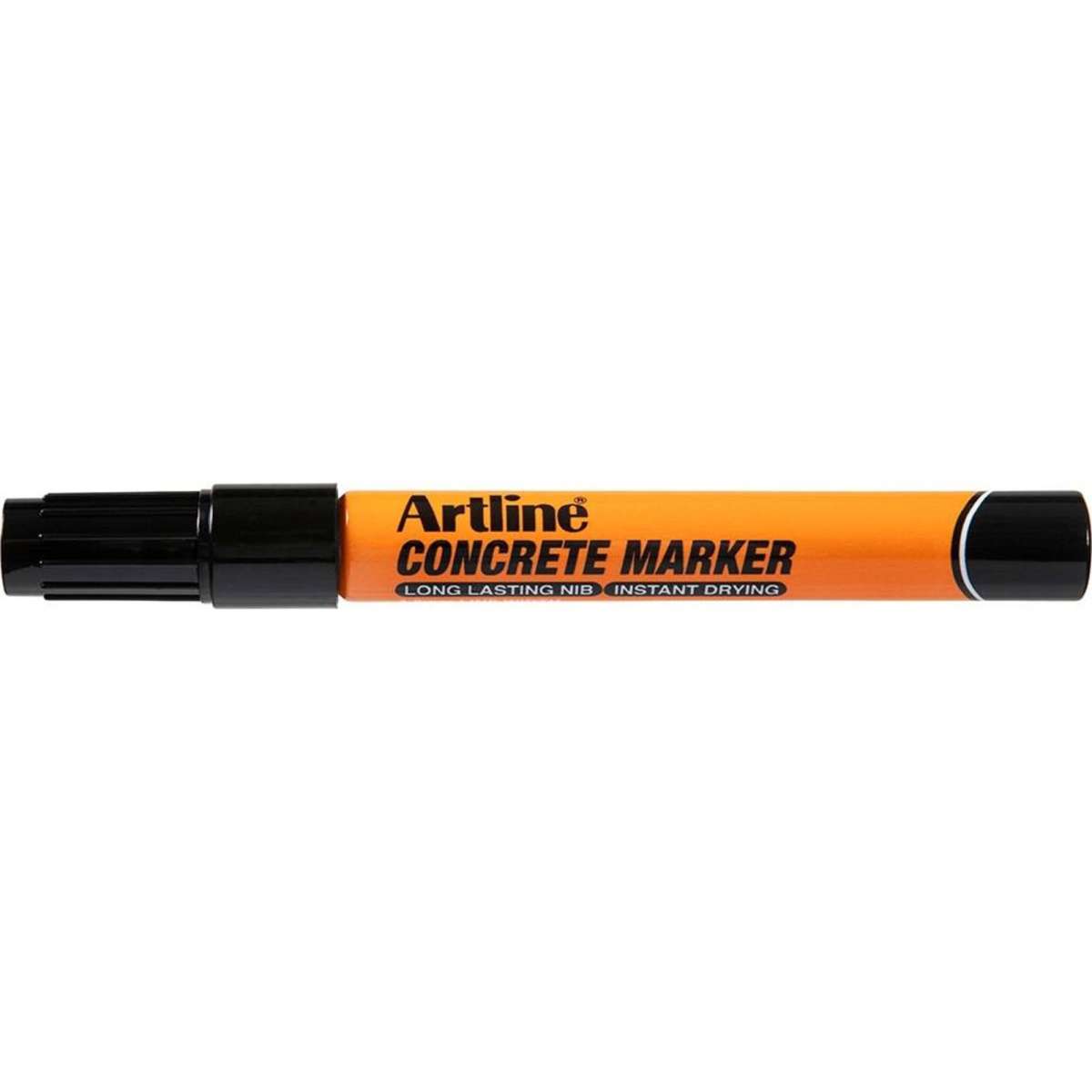 Artline Concrete Permanent Marker 1.5mm Bullet Nib Black 12PK