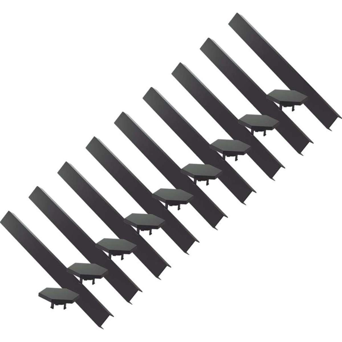 Nanoleaf Lines UltraLightweight 25.9cm Skins w/ Mounting Caps Black