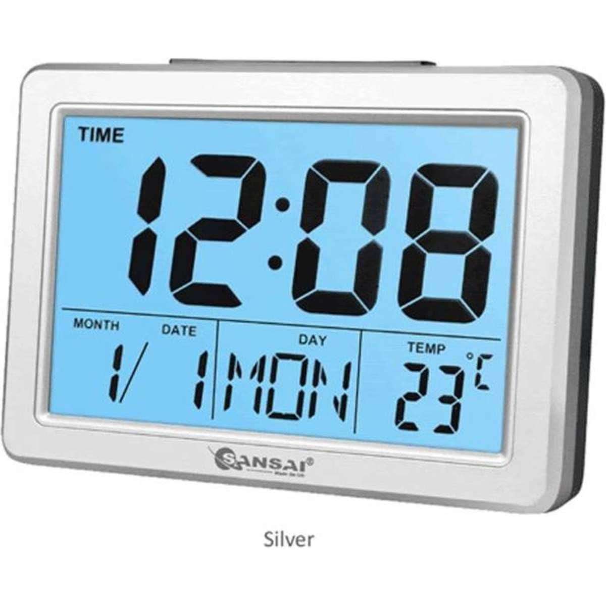 Sansai LCD Digital Alarm Clock Assorted Woolworths
