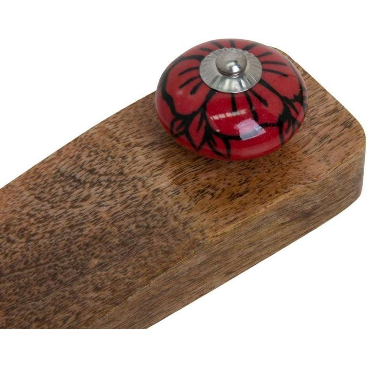 J. Elliot Jayda Door Stop 16x5x5cm Natural & Red Woolworths
