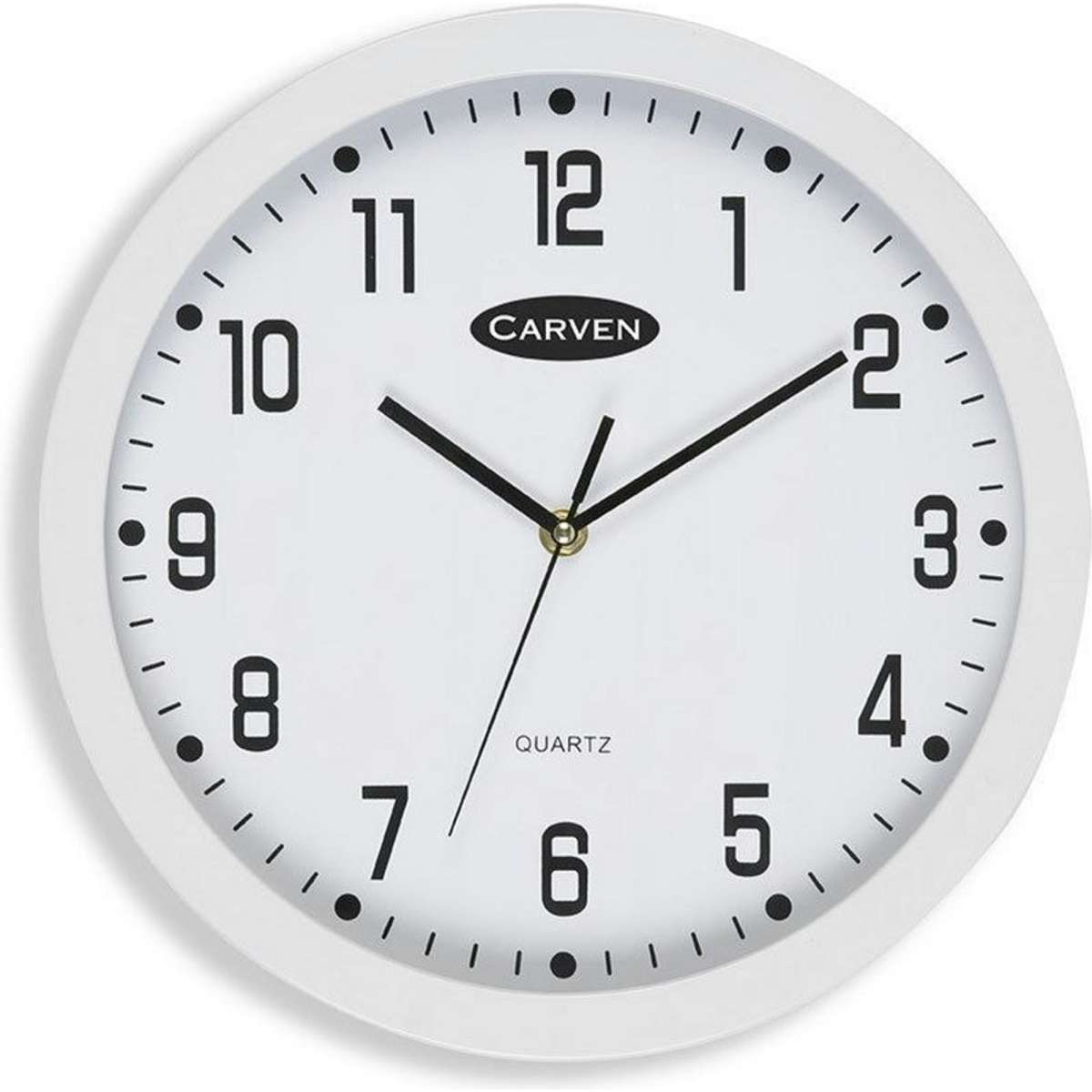 Carven Round Analogue White Wall Clock 30cm Woolworths
