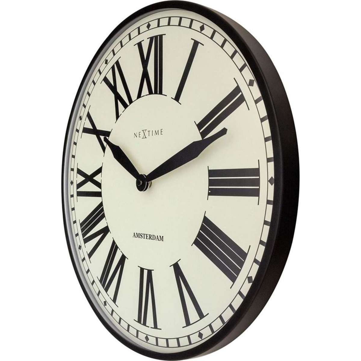 Nextime New Amsterdam Large Roman Numeral 40cm Round Wall Clock ...