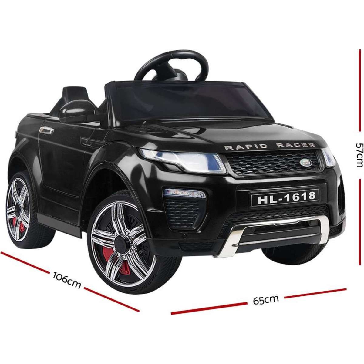 Rigo Ride On Car Toy Kids Electric Cars 12V Battery SUV Black | Woolworths