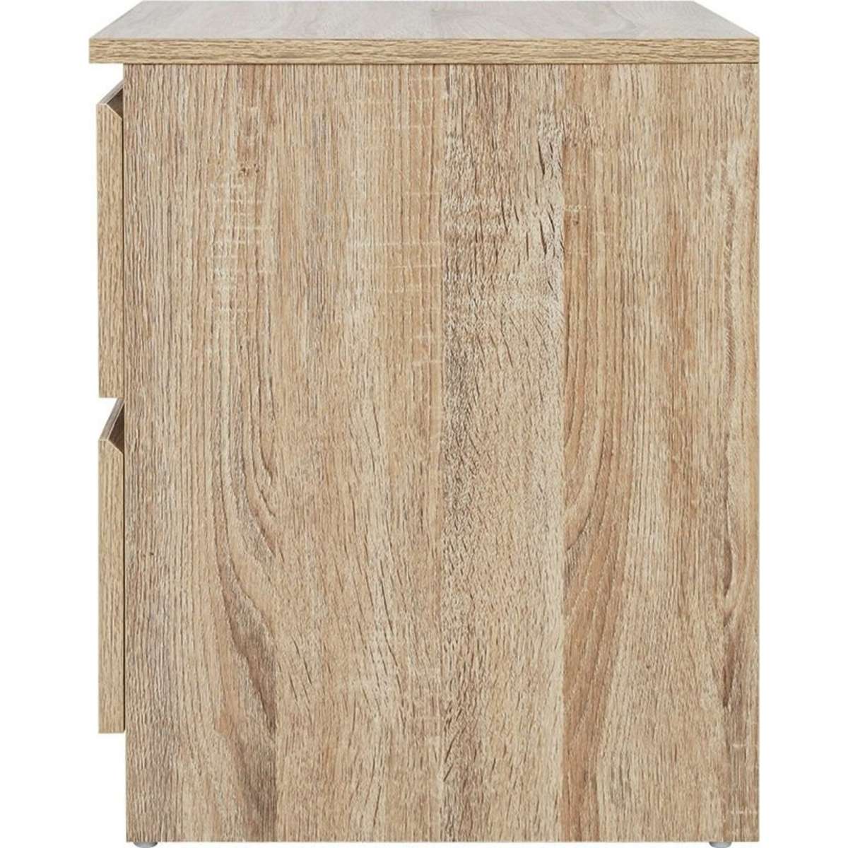 Artiss Bedside Table 2 Drawers PEPE Oak Woolworths