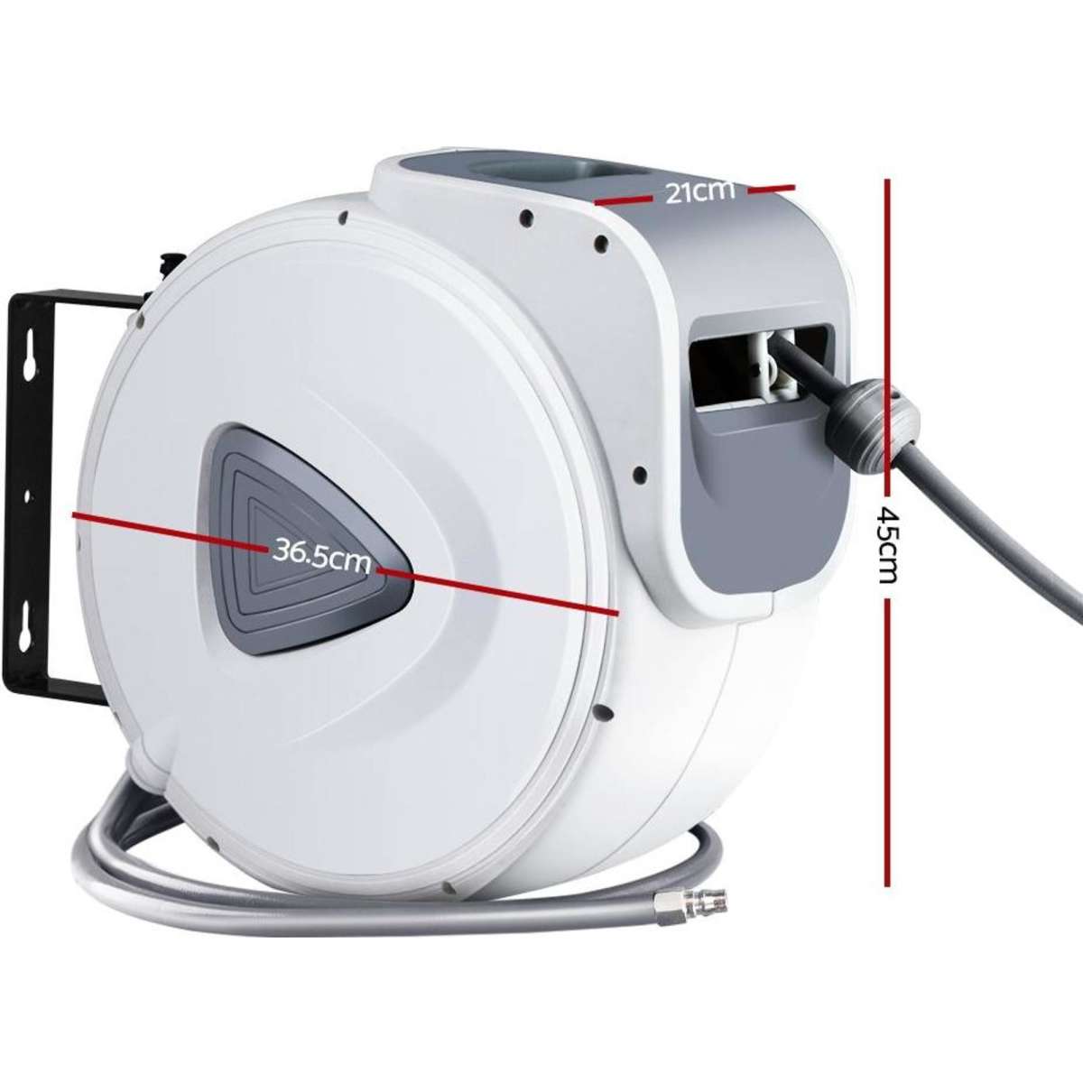Giantz Air Hose Reel 20m Retractable Compressor Auto Rewind Wall Mounted Garage Woolworths