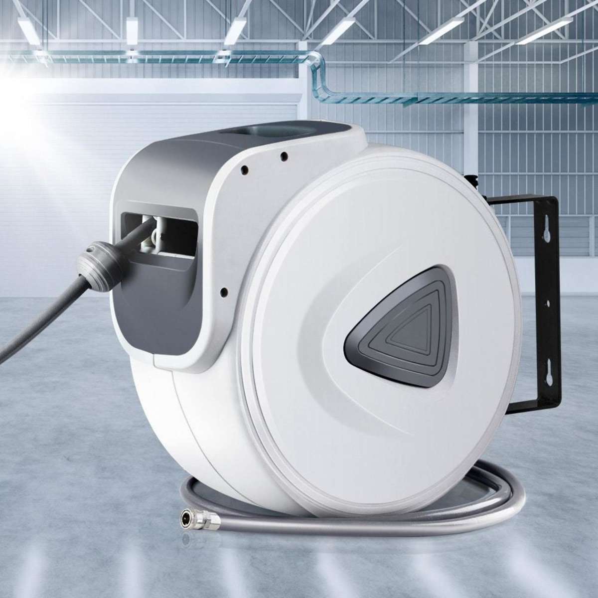Giantz Air Hose Reel 20m Retractable Compressor Auto Rewind Wall Mounted Garage Woolworths