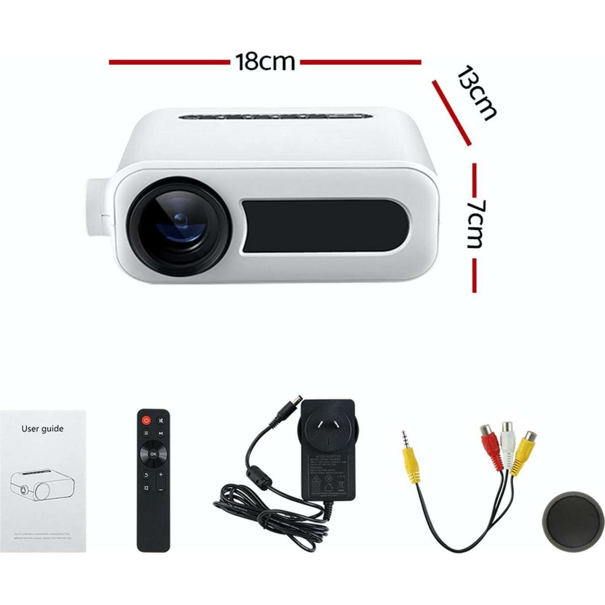 Devanti Mini Video Projector Wifi USB HDMI Portable HD 1080P Home Theater Woolworths
