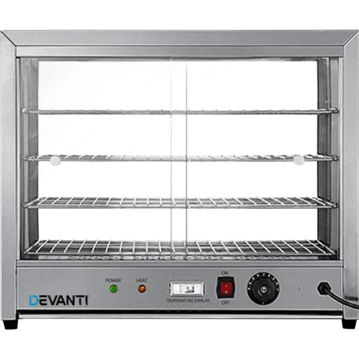 Devanti Commercial Food Warmer Hot Display Showcase 64cm