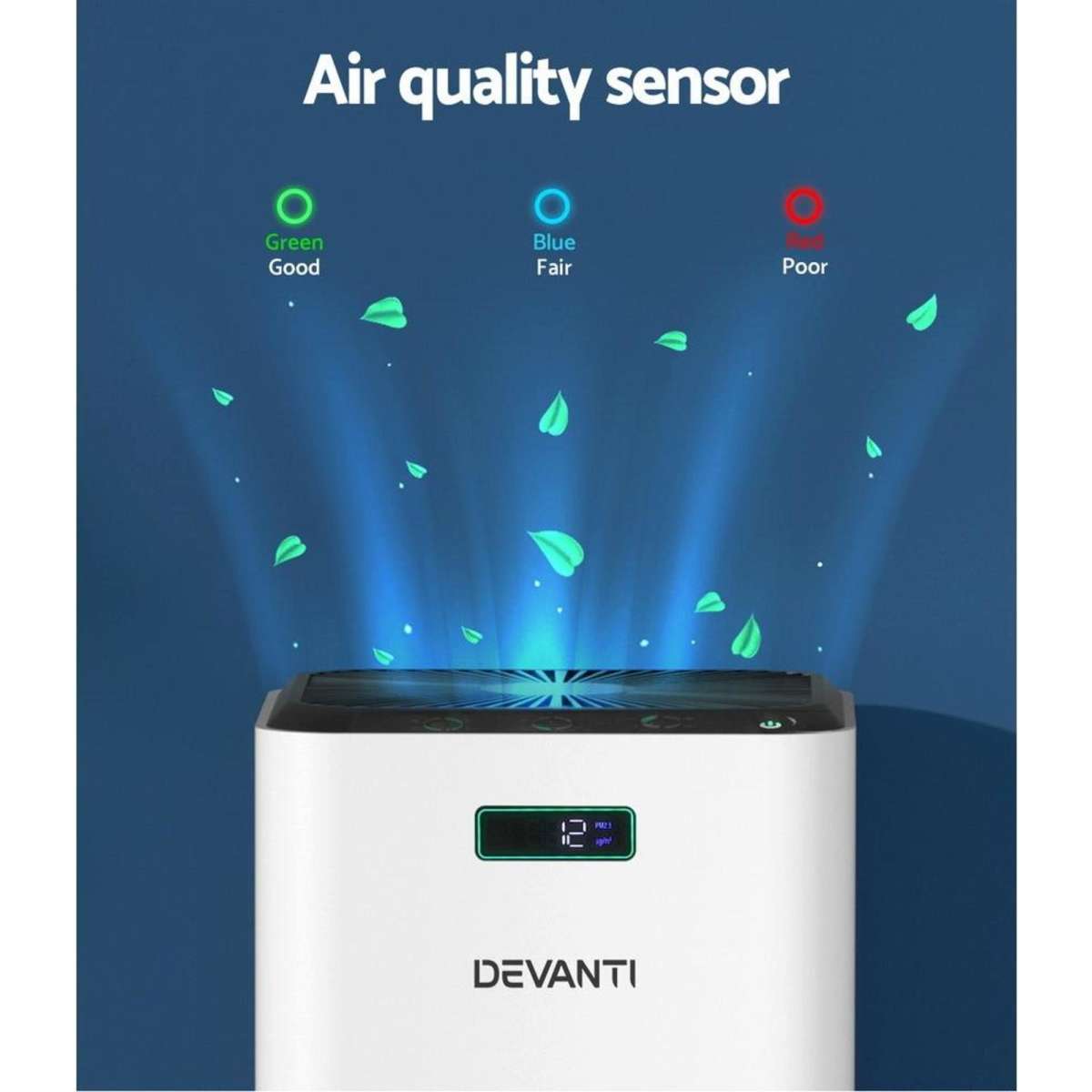 Devanti Air Purifier Home Purifiers Hepa Filter Woolworths