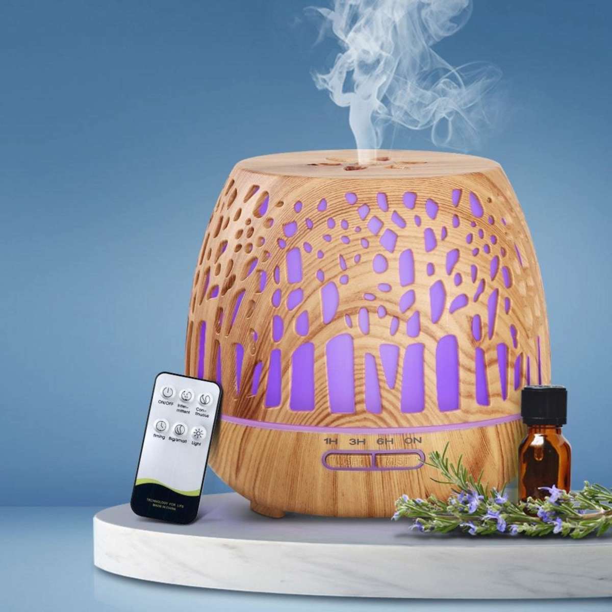 Devanti Aroma Diffuser w/ Remote Control 400ml Woolworths