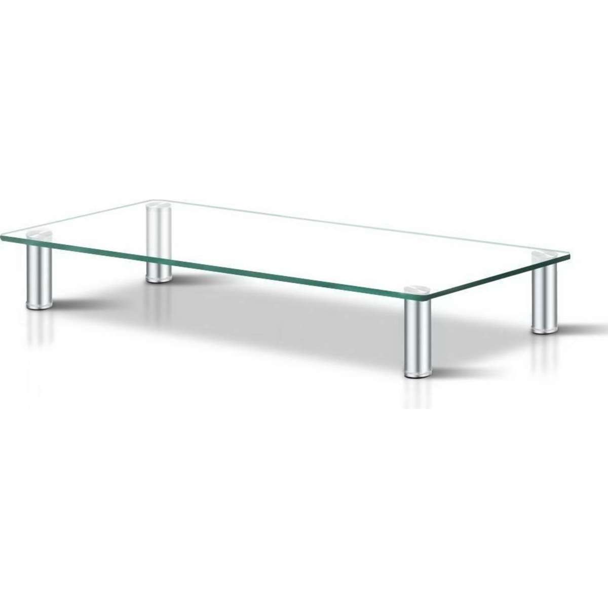 Artiss Monitor Riser Computer TV Stand Laptop Desktop Glass LED Display Shelf Woolworths