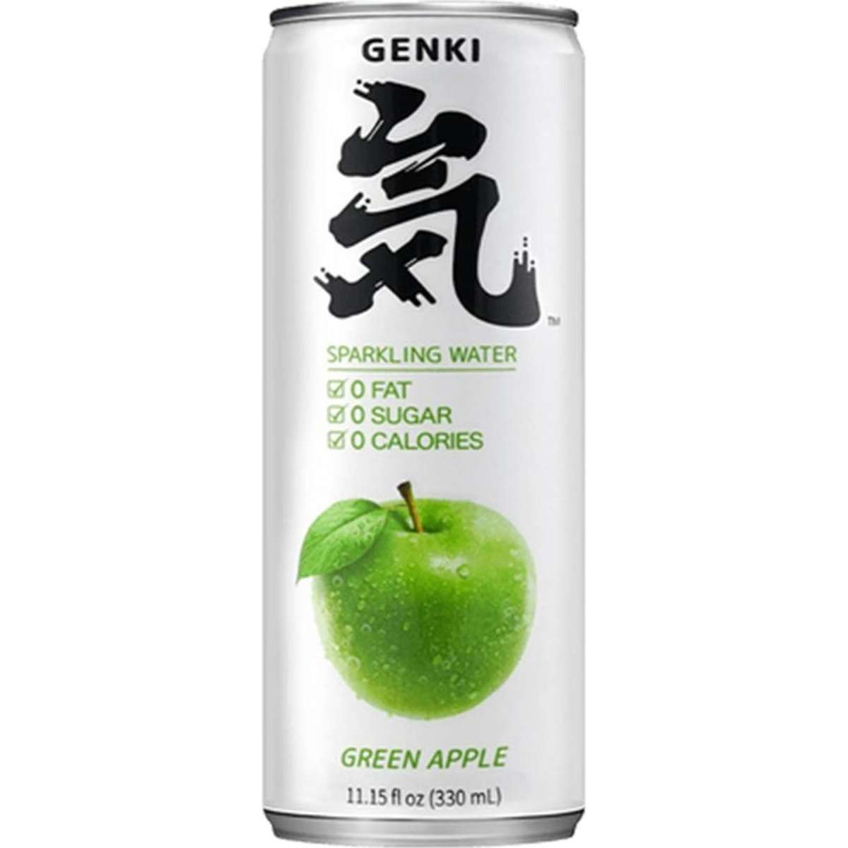 Genki Forest Sparkling Water Green Apple Flavour 330ml*6pcs X 2Pack