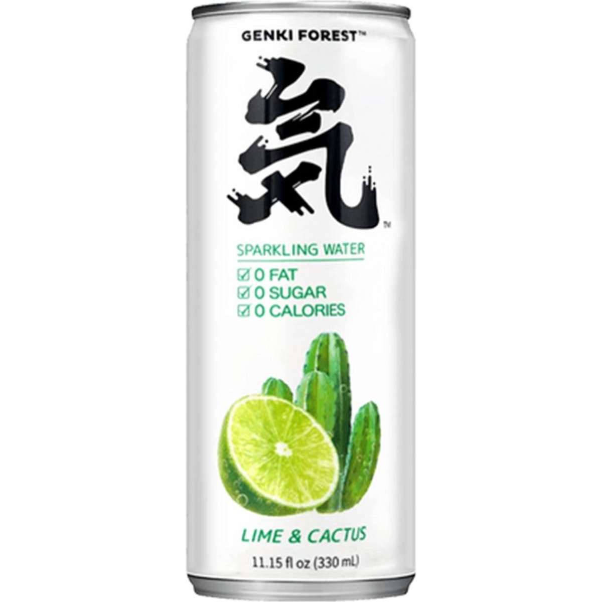 Genki Forest Sparkling Water Lime & Cactus Flavour 330ml*6pcs X 2Pack