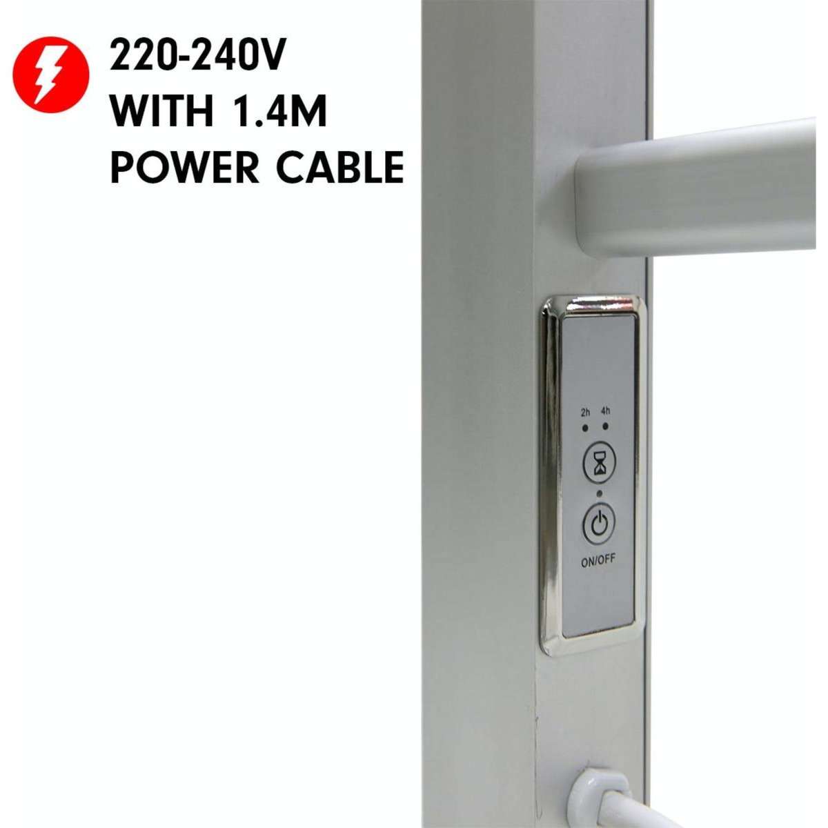 Pronti Heated Towel Rack Electric Towel Rails 160Watt with Timer