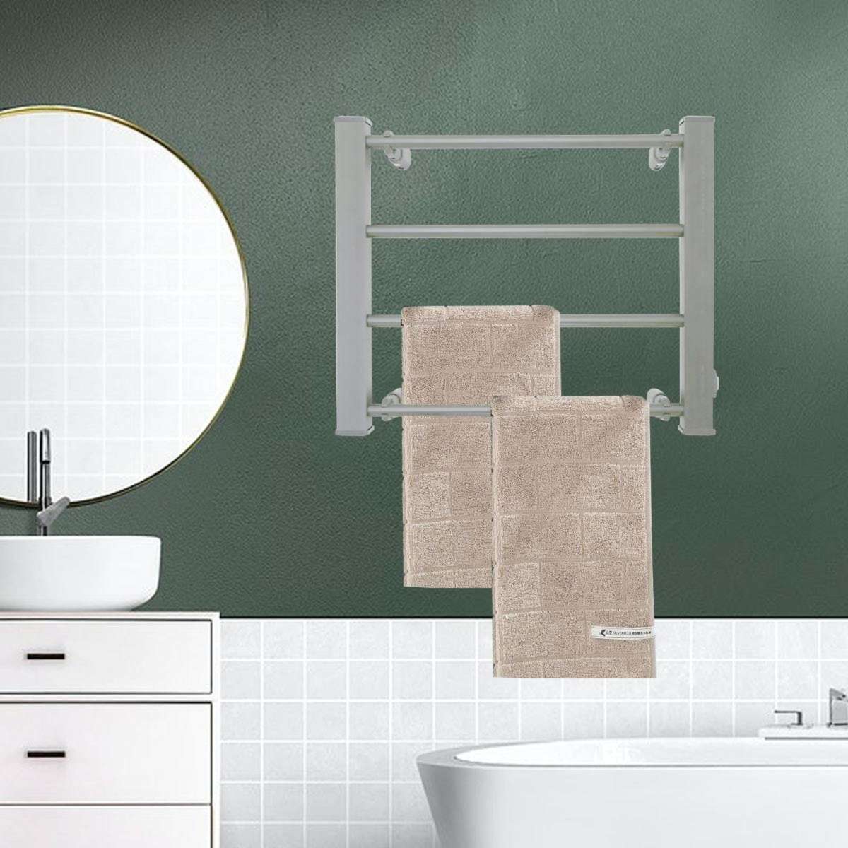 Pronti Heated Electric Towel Bathroom Rack 60W Silver Woolworths