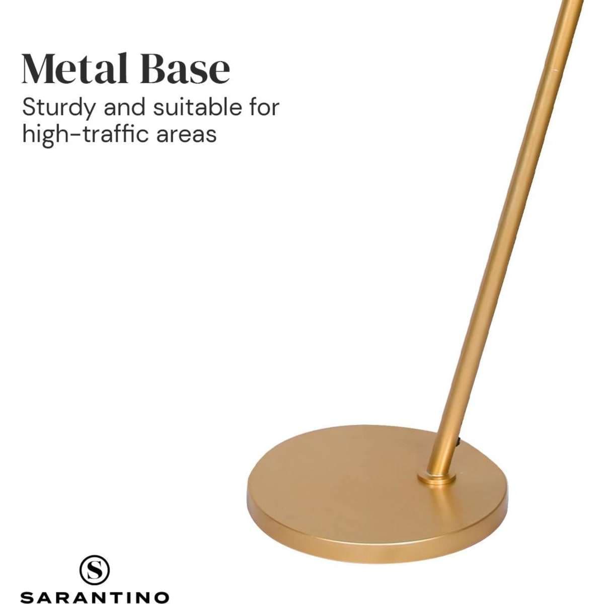 Sarantino Arc Floor Lamp with Empire Shade Woolworths