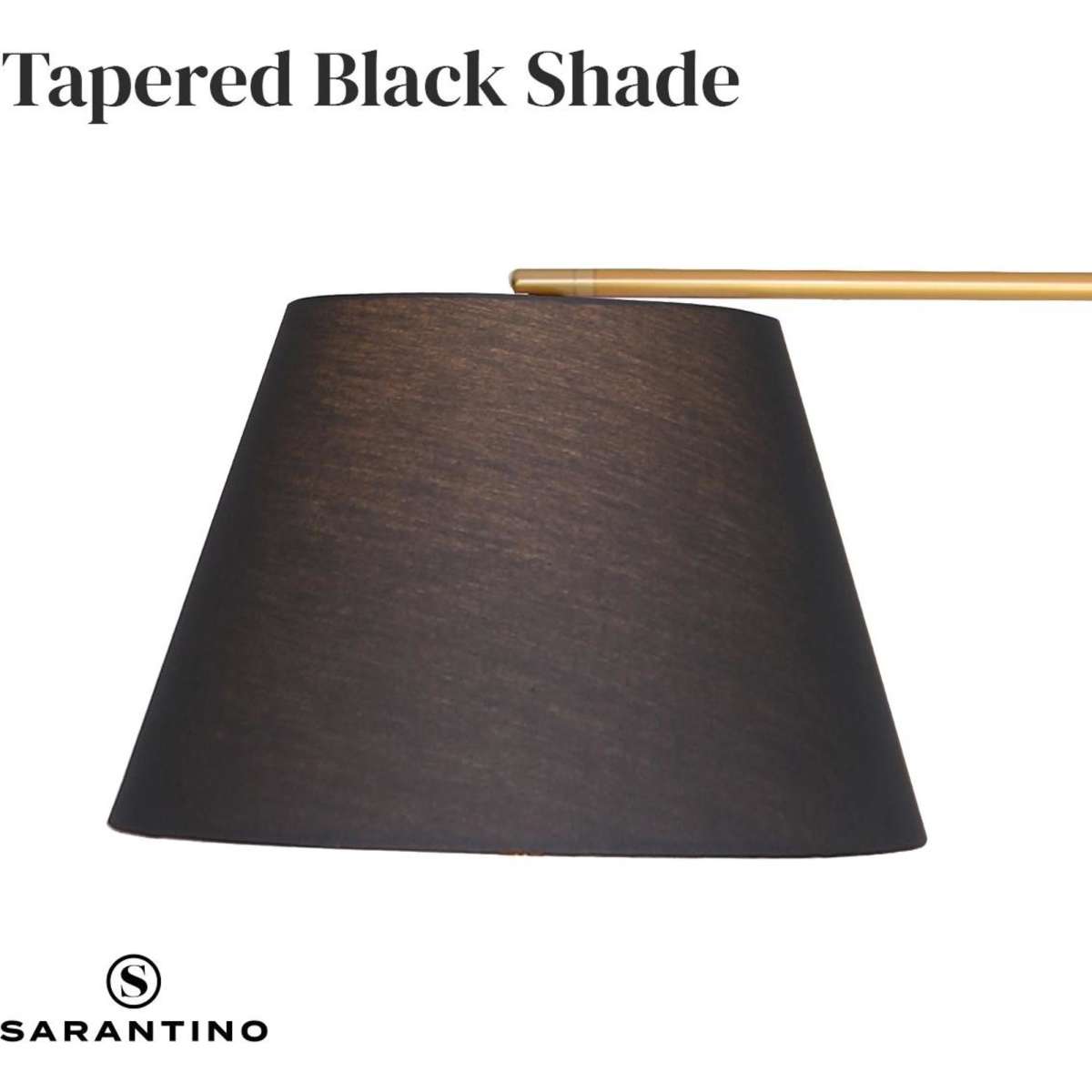 Sarantino Arc Floor Lamp with Empire Shade Woolworths