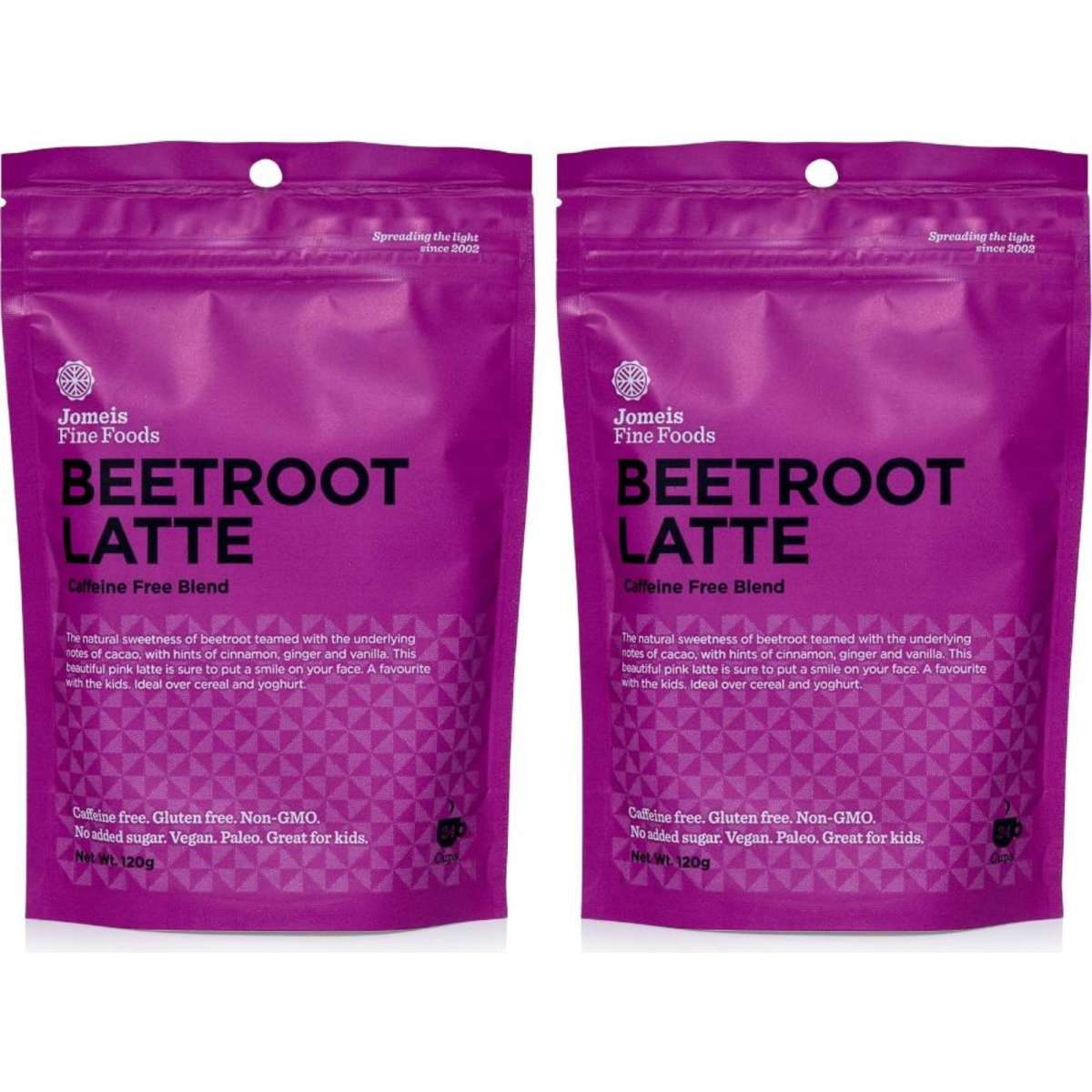 Jomeis Fine Foods Beetroot Latte Duo Pack 240g Woolworths