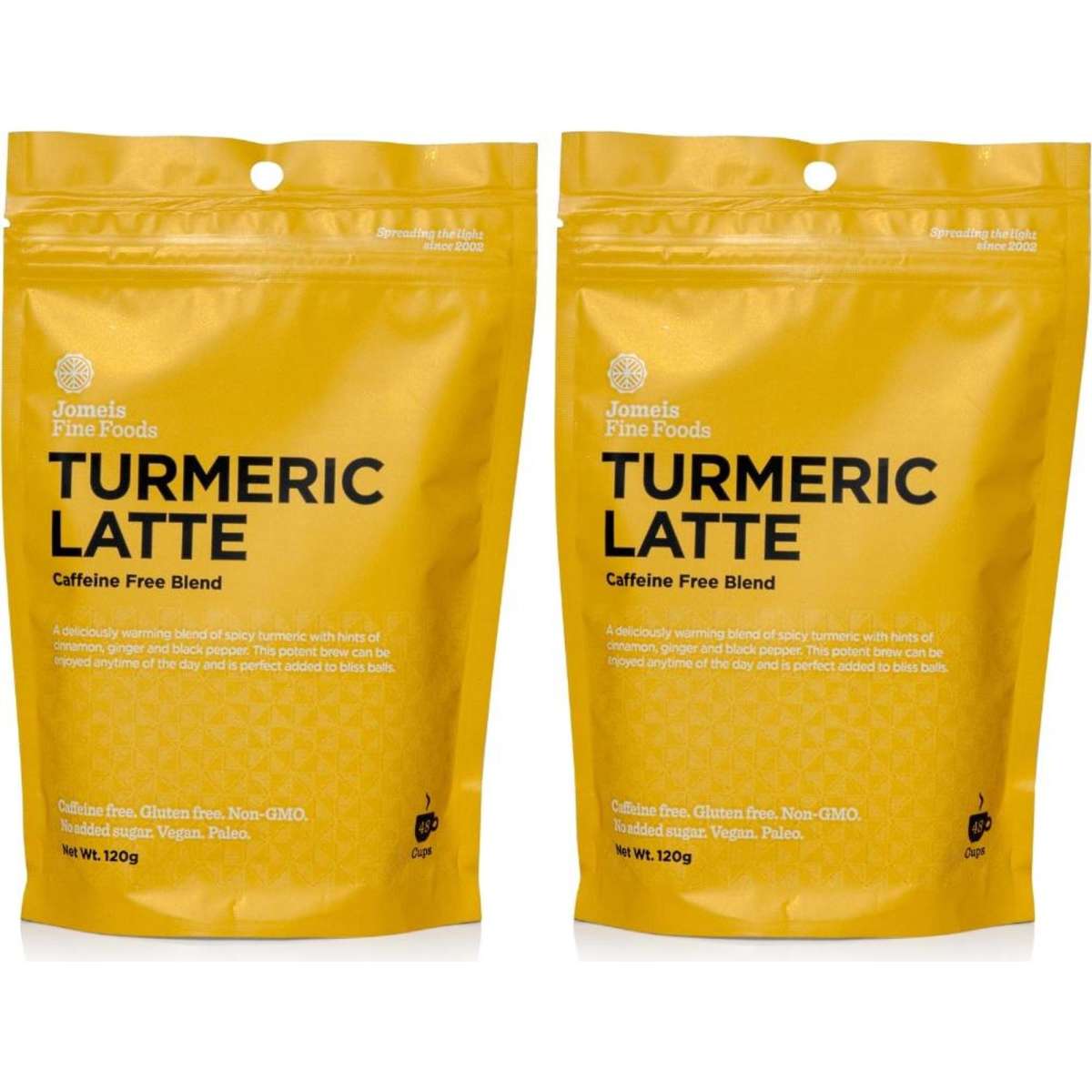 Jomeis Fine Foods Turmeric Latte Duo Pack 240g Woolworths