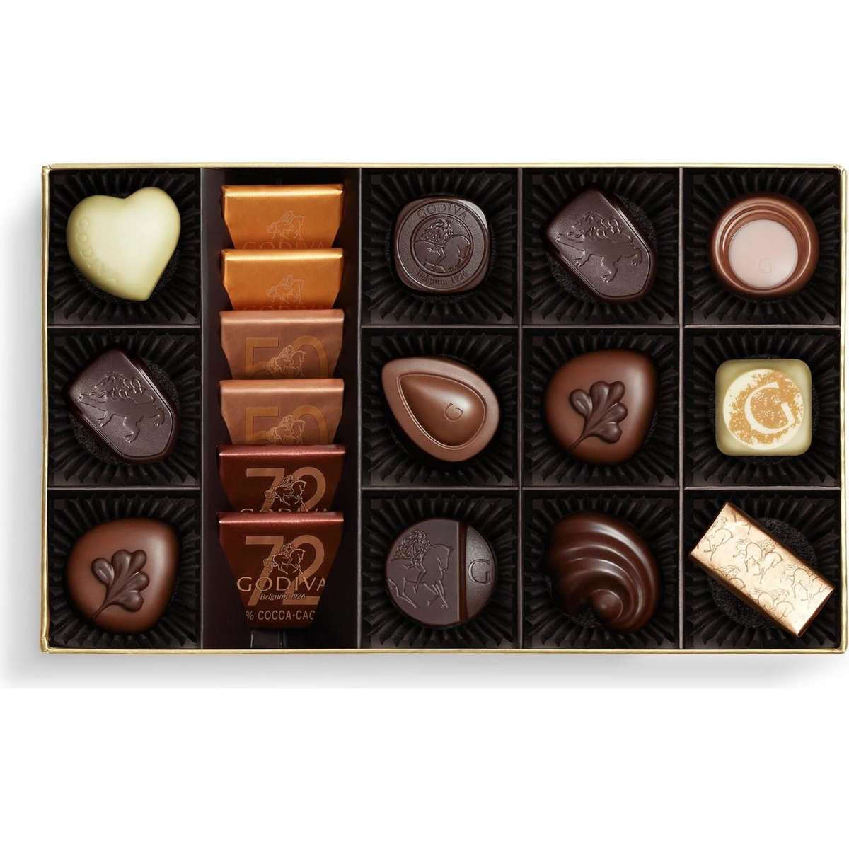 GODIVA Premium Gold Collection Chocolate Gift Box, 18 Pieces 174g