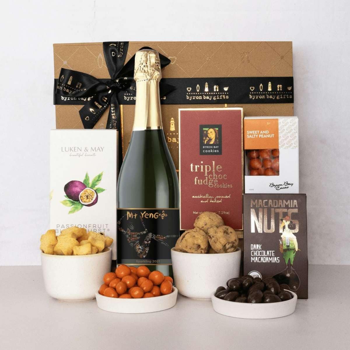 Byron Bay Gifts Bubbles & Bites Hamper Woolworths