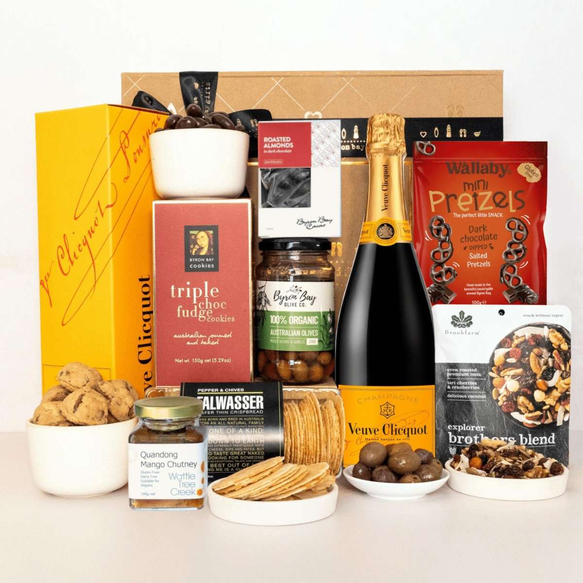 Byron Bay Gifts Veuve Champagne & Treats Gift Hamper Woolworths