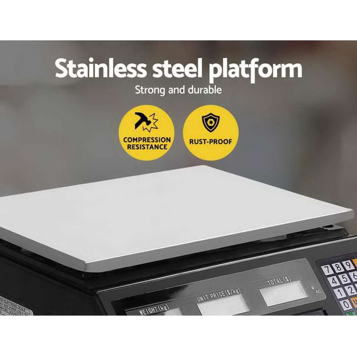 Emajin Scales Digital Accurate 40KG Weighing Kitchen Scales Platform Scales LCD Black Woolworths